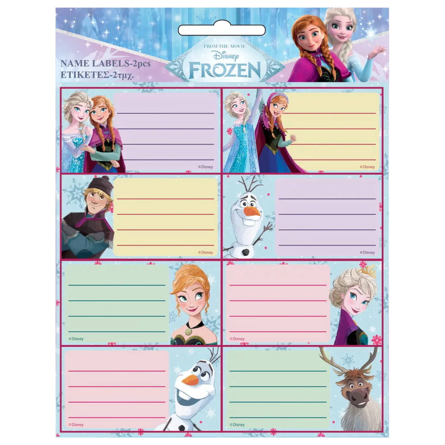 Disney Frozen Forever Notizbuch Aufkleber 16-teilig Produktfoto