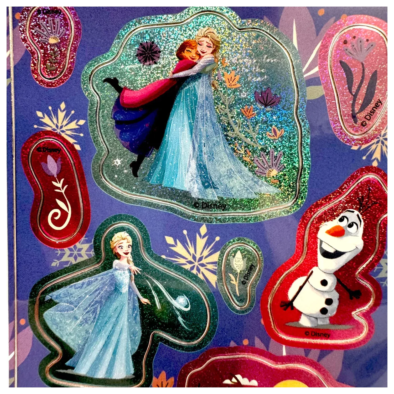 Disney Frozen Friends Hug Holographic Aufkleber-Set Produktfoto