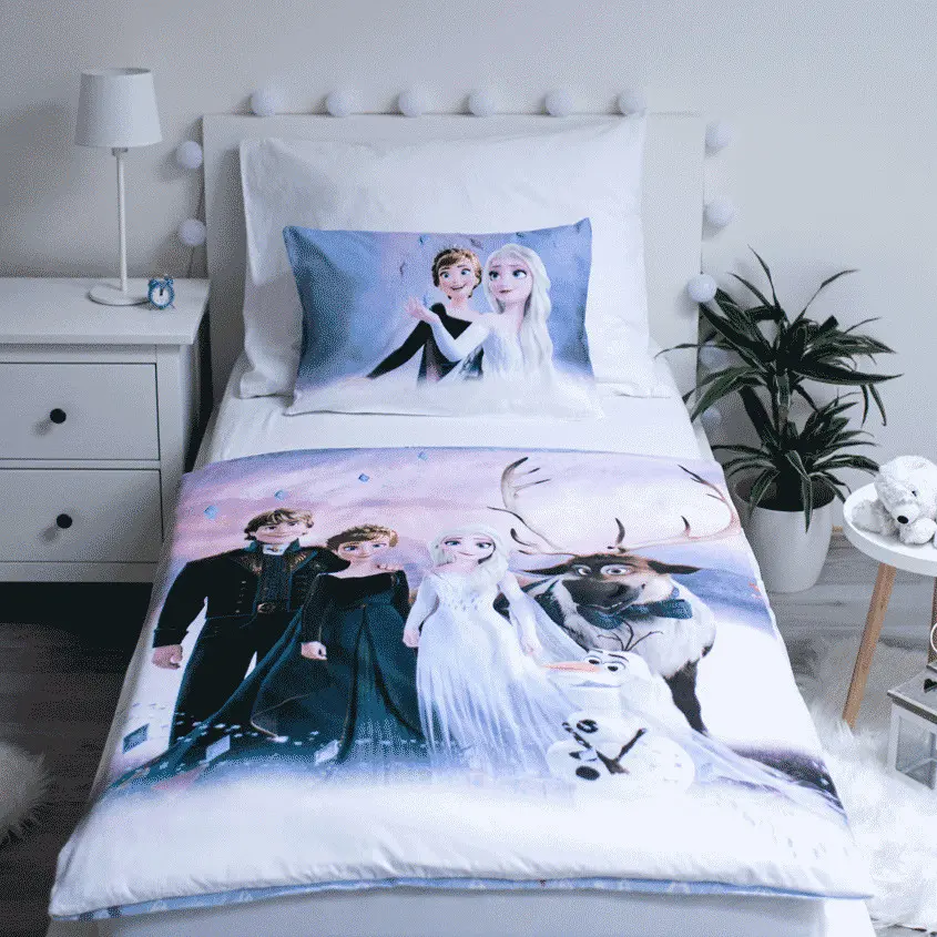 Disney Frozen Kinder Bettbezug 100x135 cm, Kissenbezug 40x60 cm Produktfoto