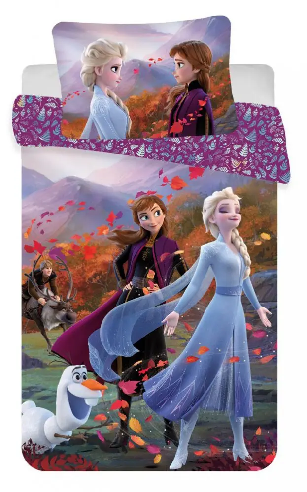 Disney Frozen Kinder Bettdeckenbezug 100x135 cm, 40x60 cm Produktfoto