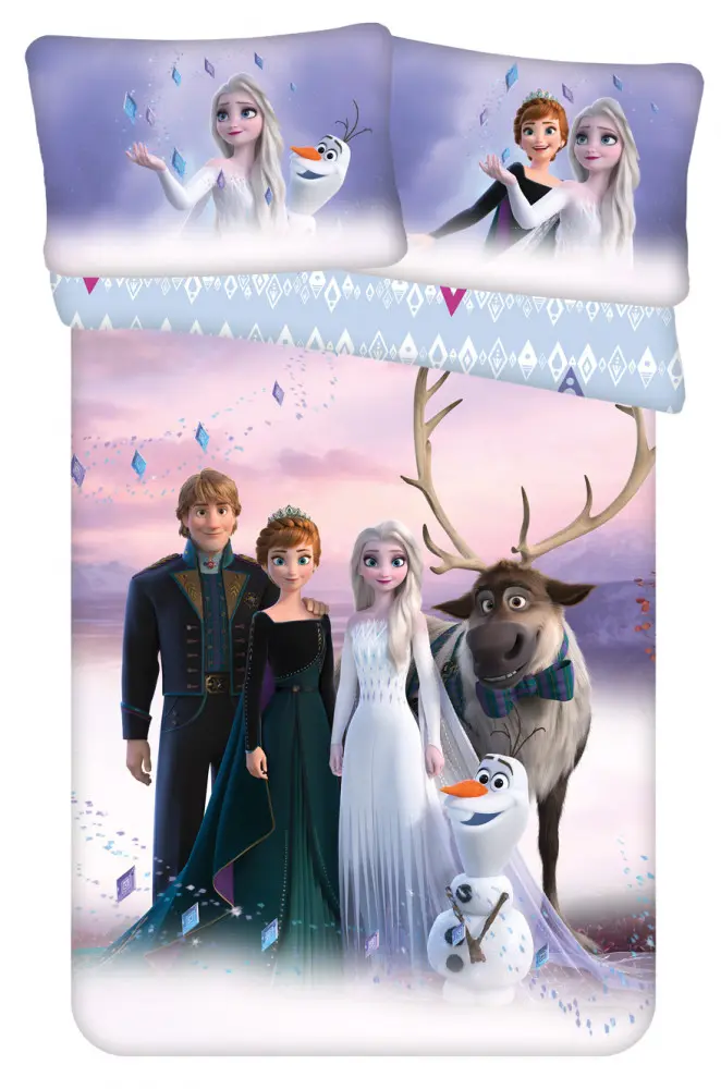 Disney Frozen Kinder Bettbezug 100x135 cm, Kissenbezug 40x60 cm Produktfoto