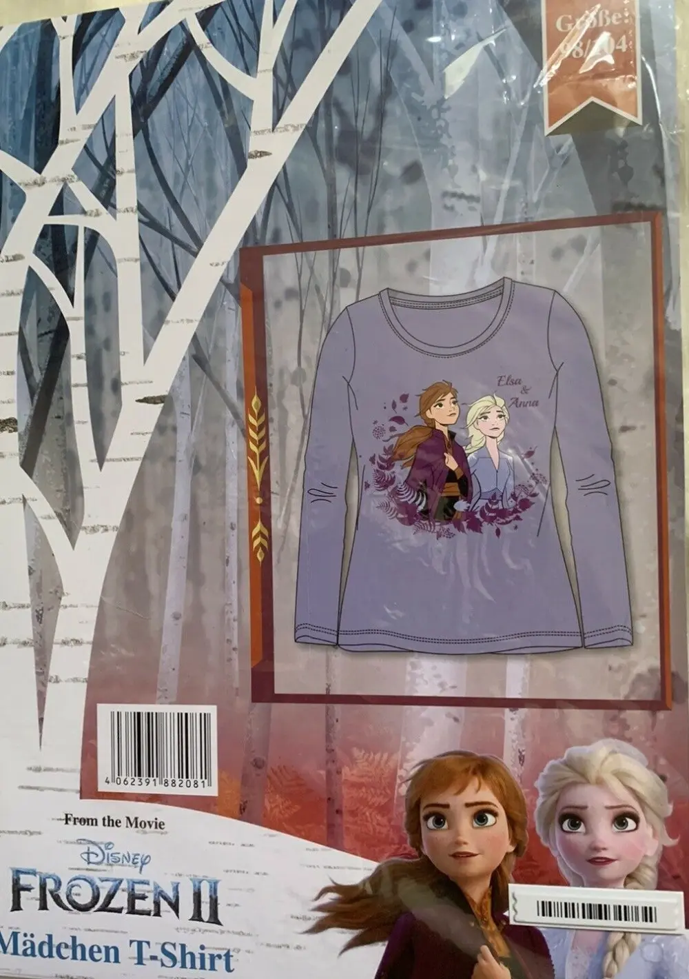 Disney Frozen Kinder Langarm-Oberteil Produktfoto