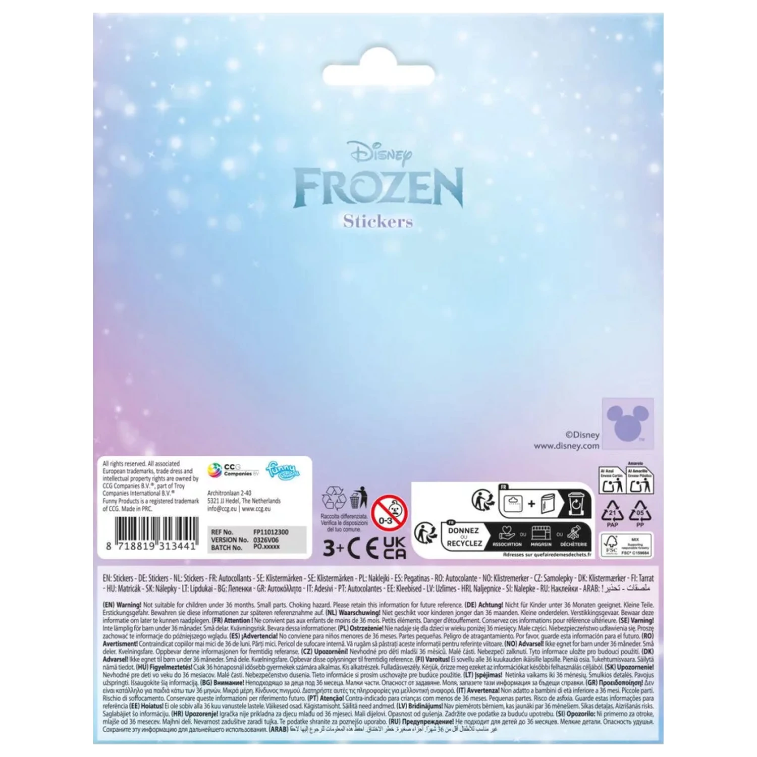 Disney Frozen Eis-Sticker Produktfoto