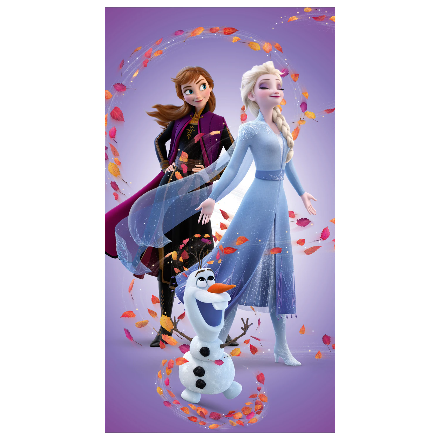 Disney Frozen Leaves Magic Handtuch Produktfoto