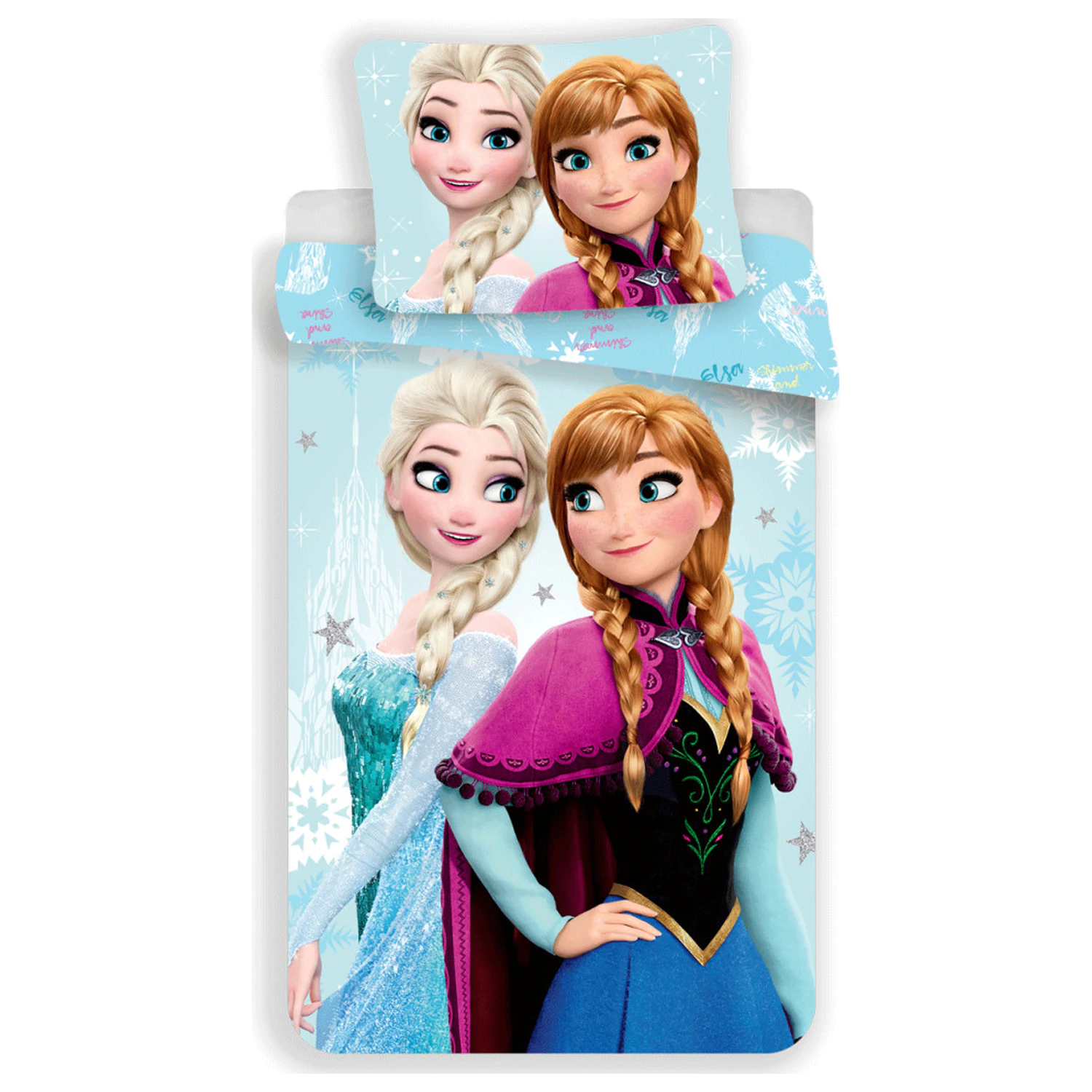 Disney Frozen Hellblauer Bettbezug Produktfoto