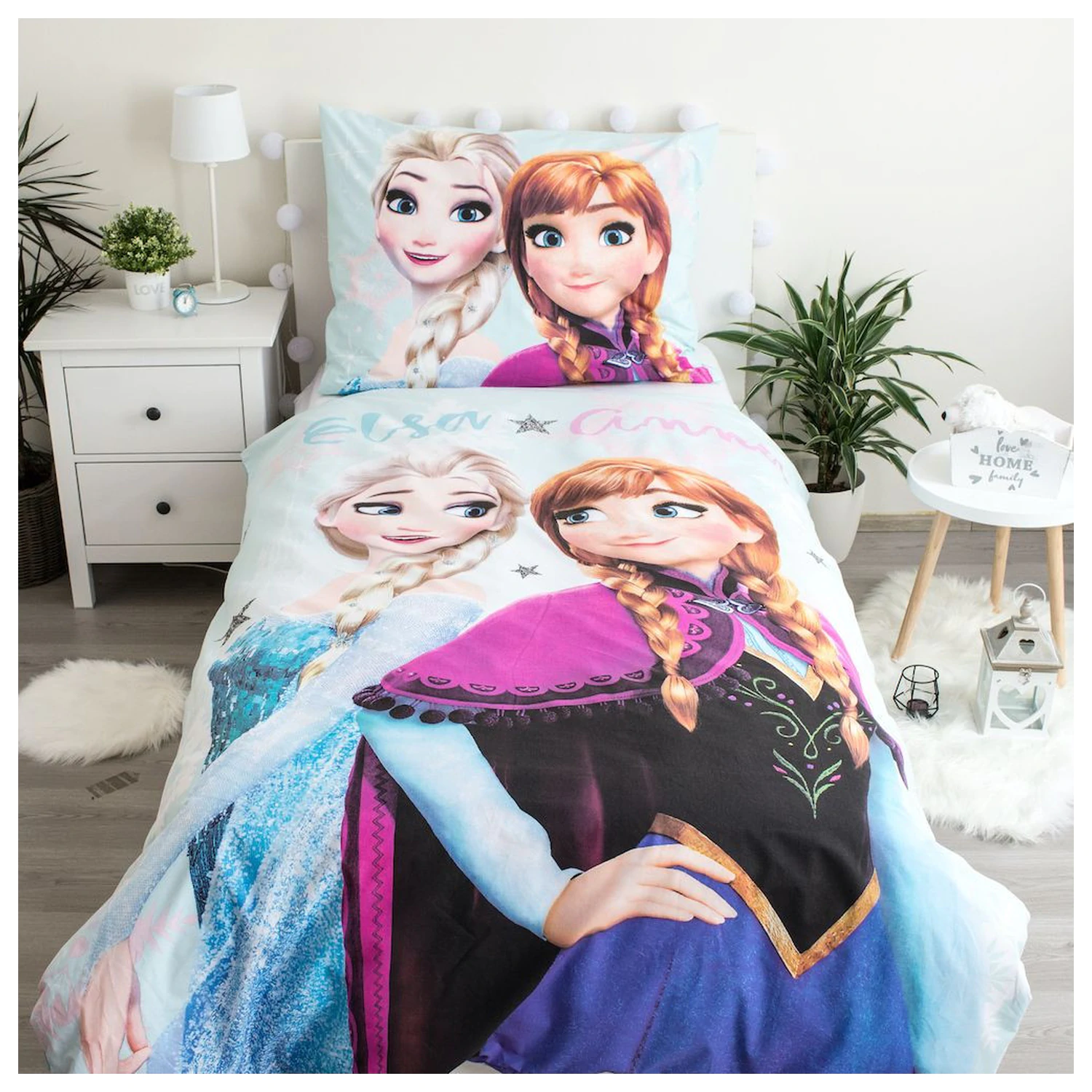 Disney Frozen Hellblauer Bettbezug Produktfoto