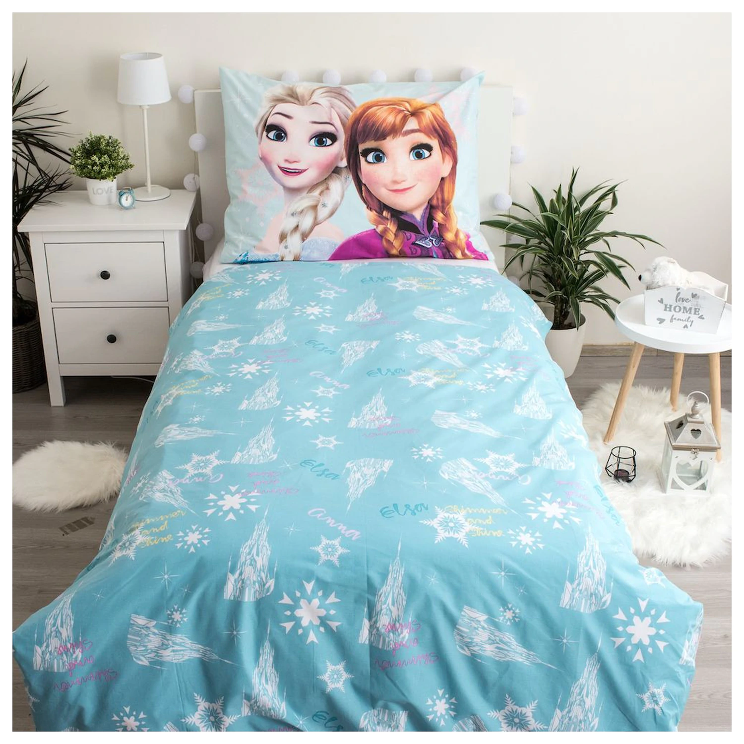 Disney Frozen Hellblauer Bettbezug Produktfoto
