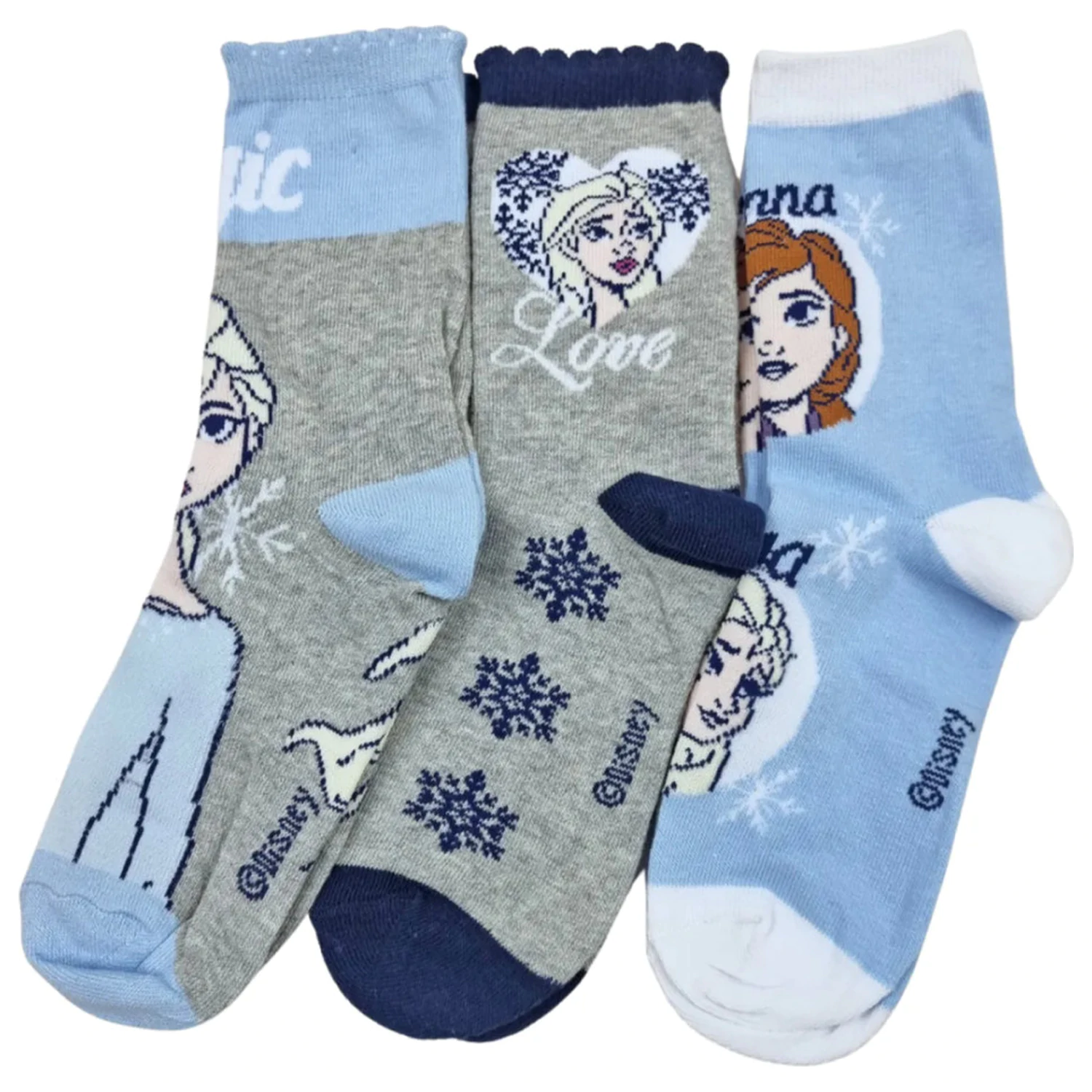 Disney Frozen Magic Blue Kinder Socken 31/34 Produktfoto
