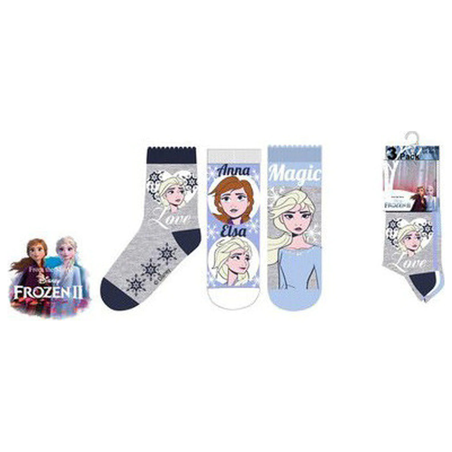 Disney Frozen Magic Blue Kinder Socken 31/34 Produktfoto