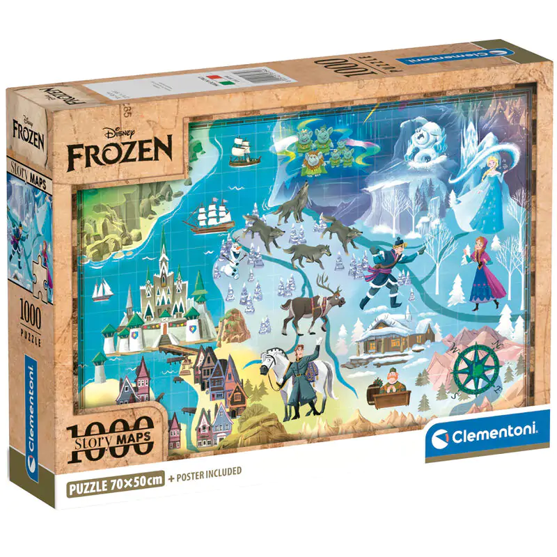 Disney Frozen Map Puzzle 1000St termékfotó