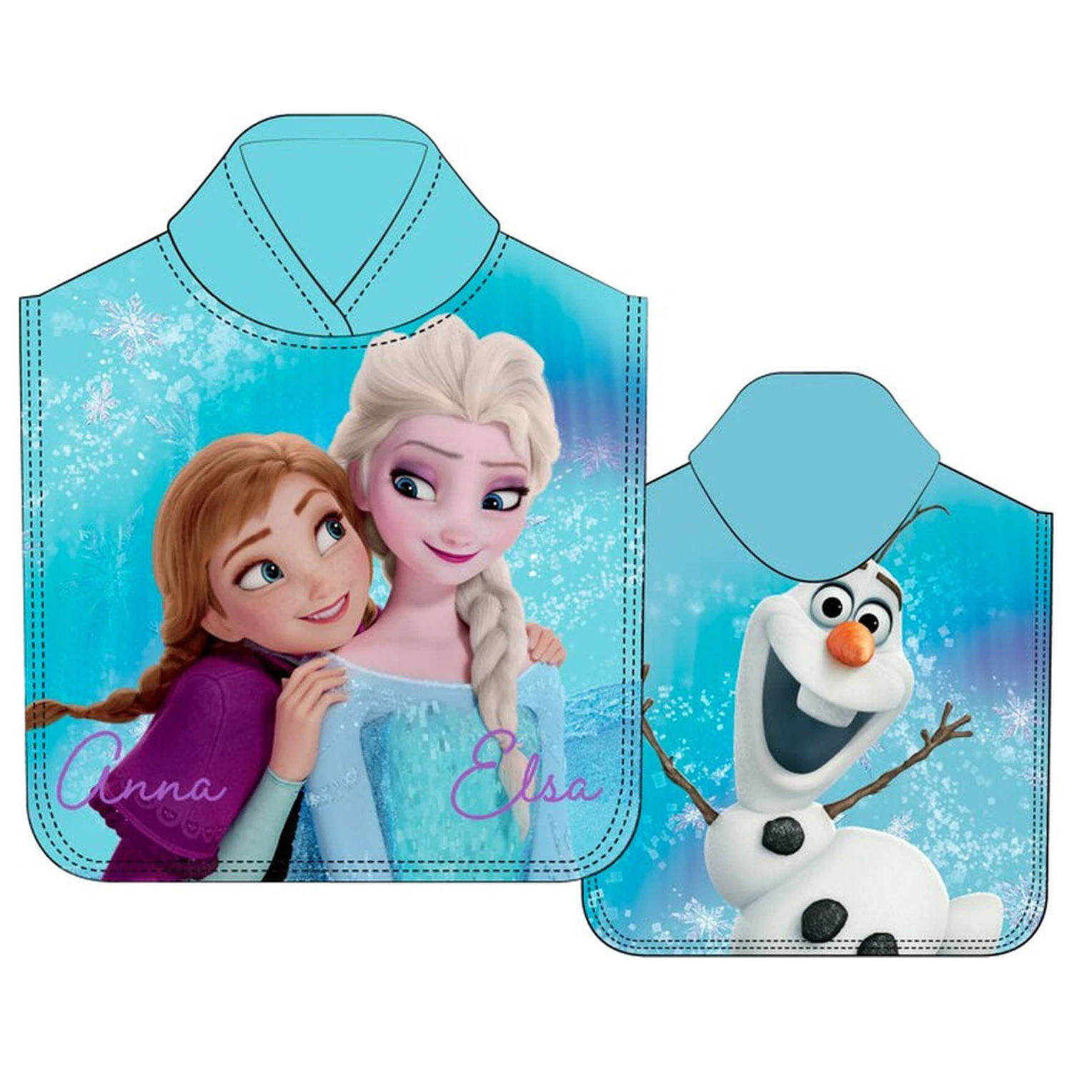 Disney Frozen Mikrofaser Poncho Handtuch Produktfoto