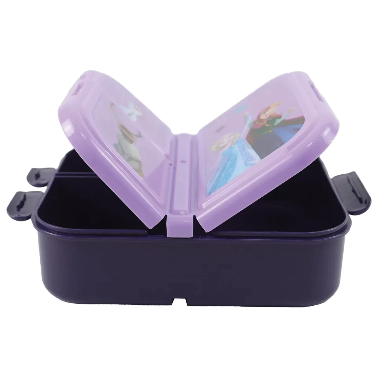 Disney Frozen Moderne Magie Mehrfachfächer Brotdose, Sandwichbox Produktfoto