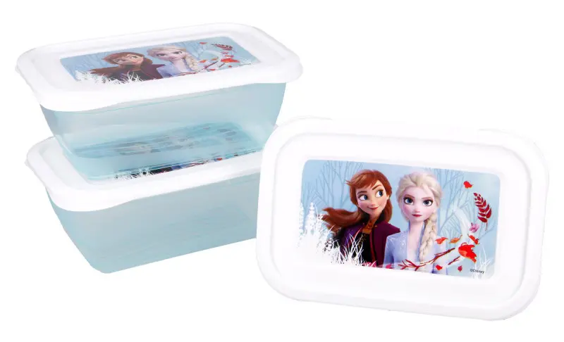 Disney Frozen Kunststoff Brotdosen Set von 3 Produktfoto
