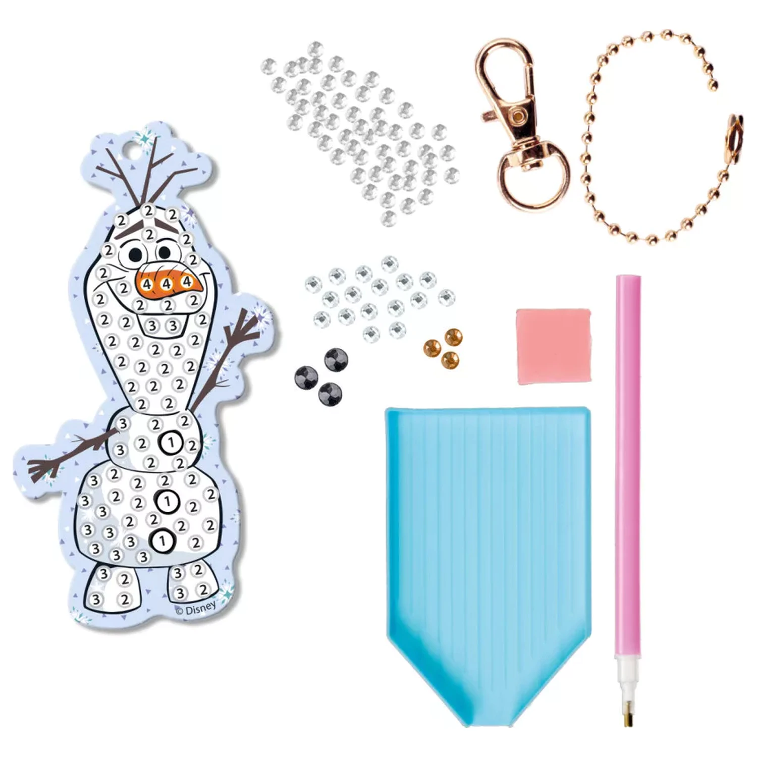 Disney Frozen Olaf Diamond Painting Schlüsselanhänger Kit Produktfoto