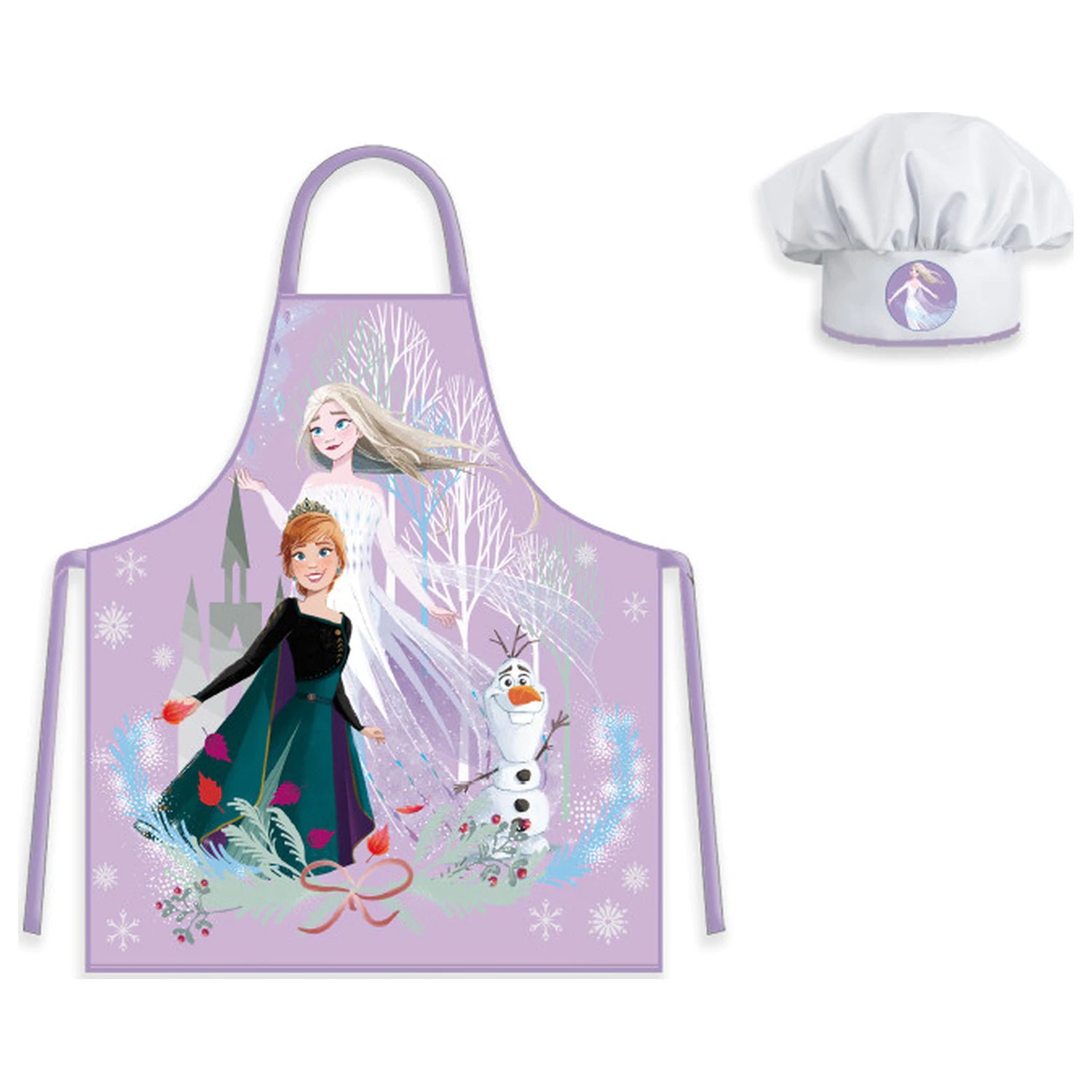 Disney Frozen Purple Herbst Kinder Schürzen 2-teiliges Set Produktfoto