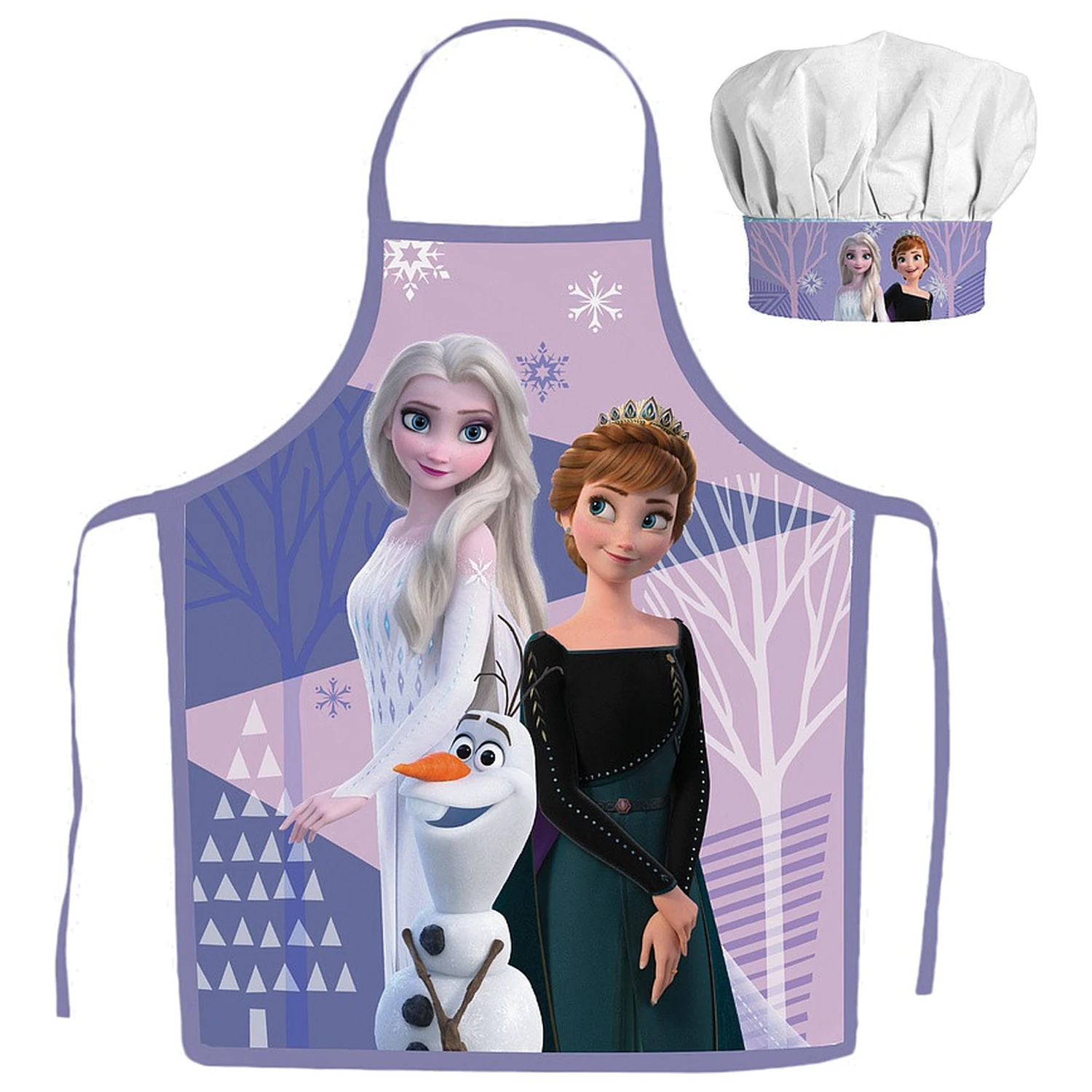 Disney Frozen Lila Kinder Schürze 2-teiliges Set Produktfoto