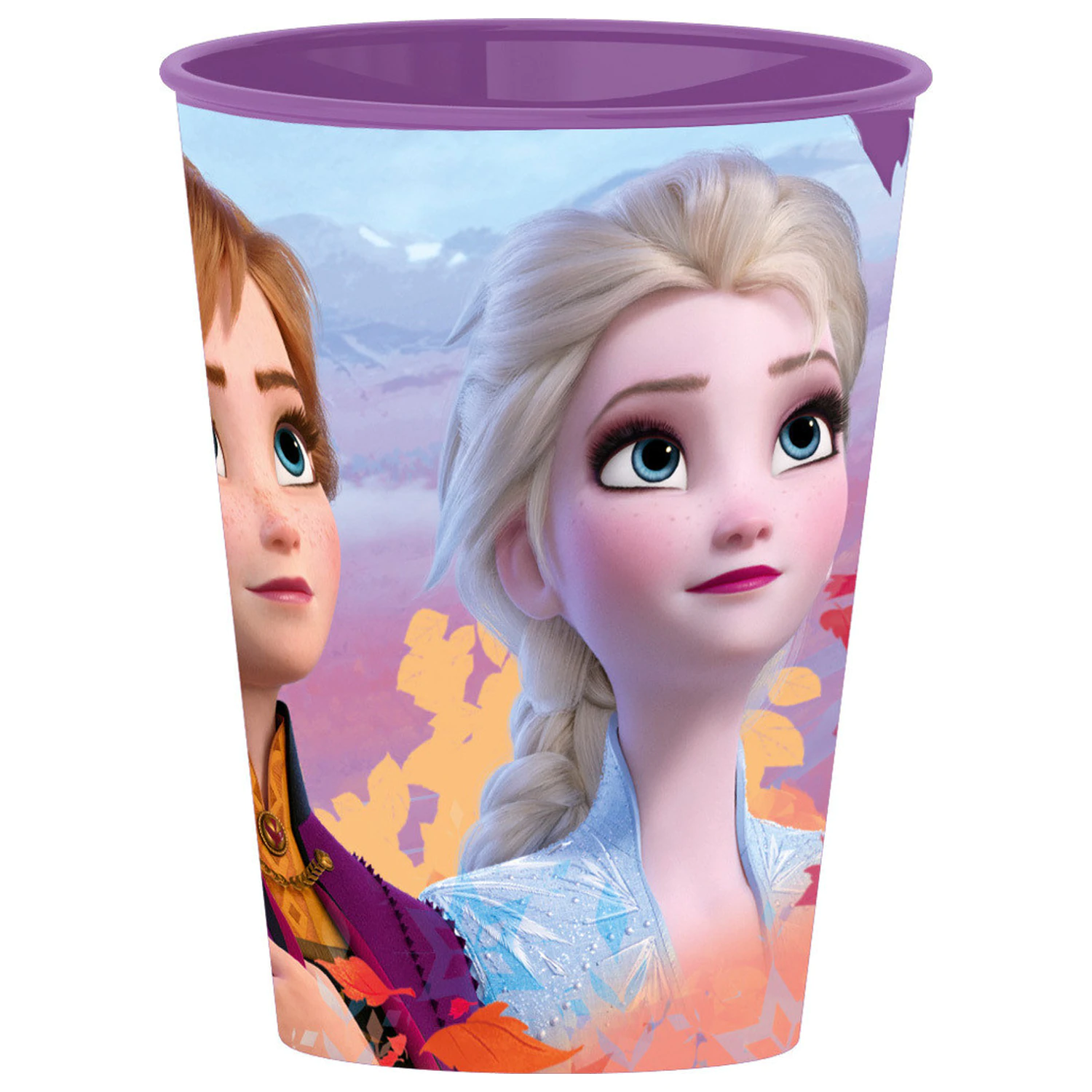 Disney Frozen violetter Plastikbecher 260 ml Produktfoto
