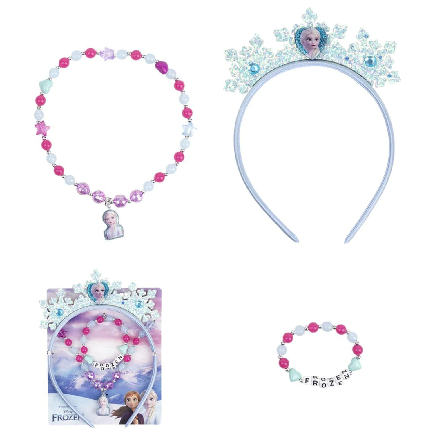 Disney Frozen Royal Blue Schmuck und Haarband Set Produktfoto
