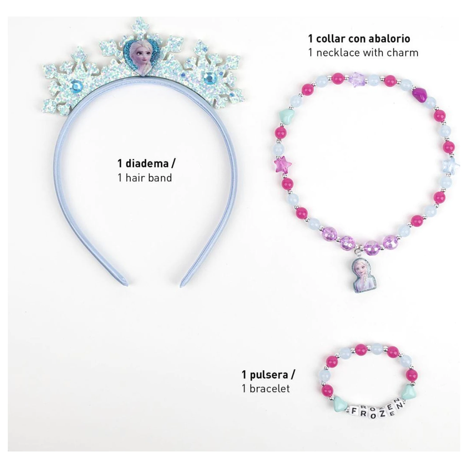 Disney Frozen Royal Blue Schmuck und Haarband Set Produktfoto