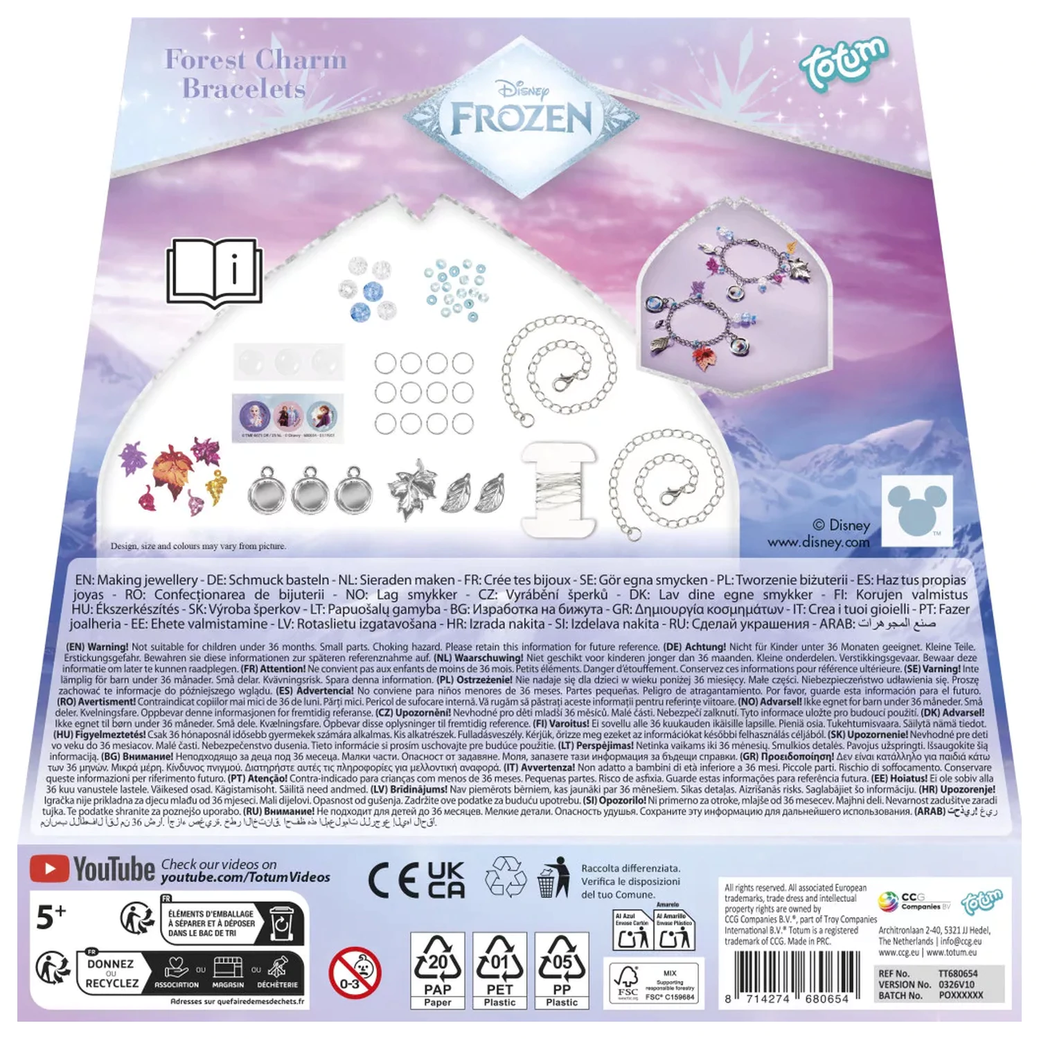 Disney Frozen Sisters Charm Armband Maker Set Produktfoto
