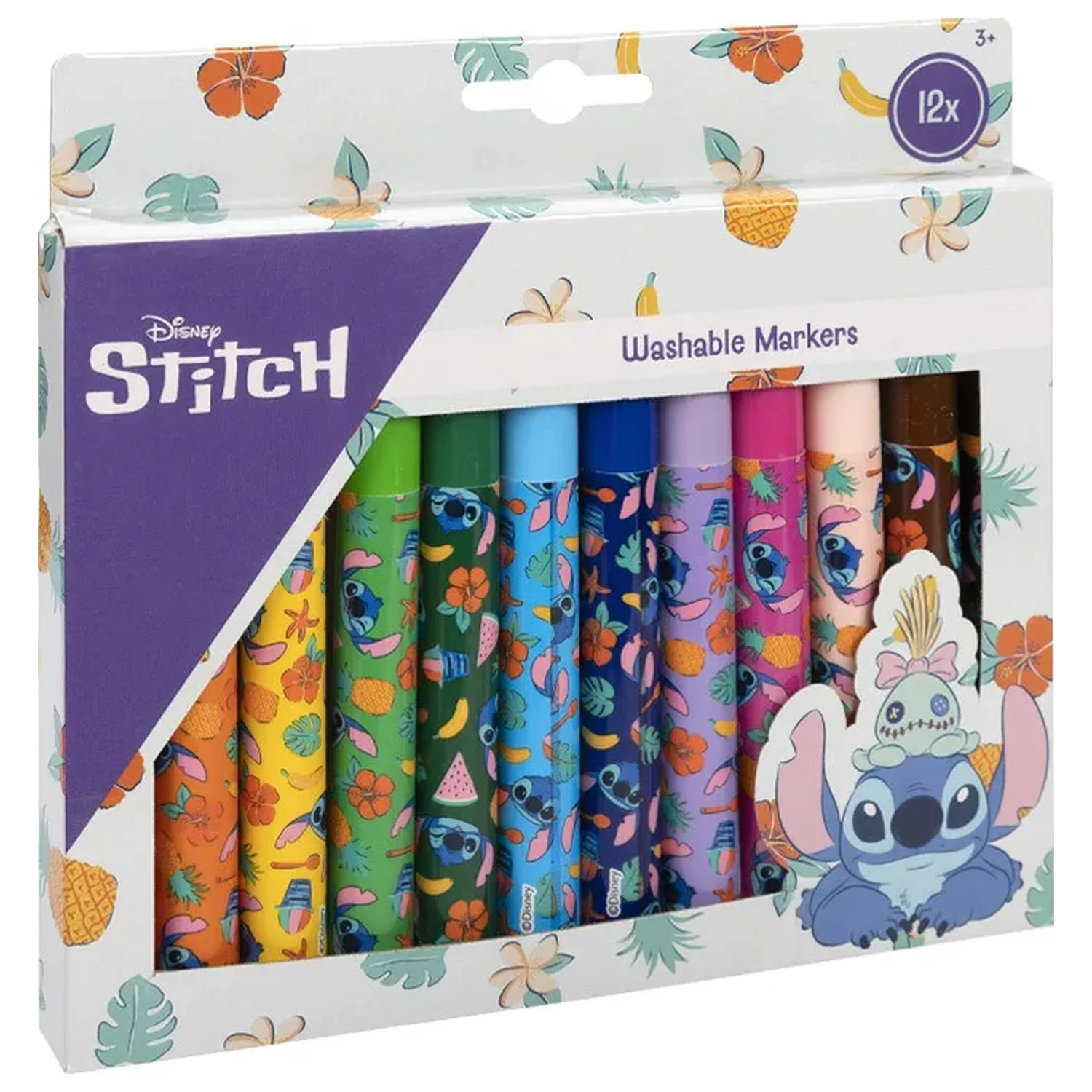 Disney Frozen Snowflakes abwaschbare Textilstifte 12 St. Produktfoto