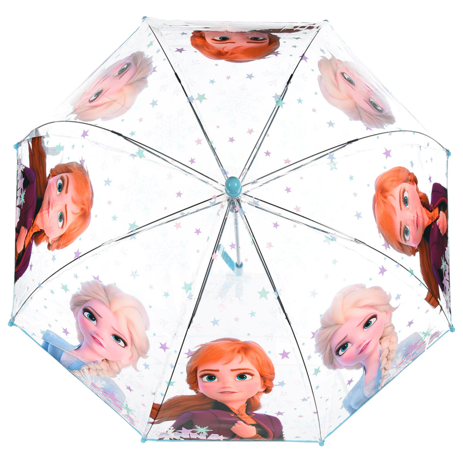 Disney Frozen Stars Kinder transparenter Regenschirm Produktfoto