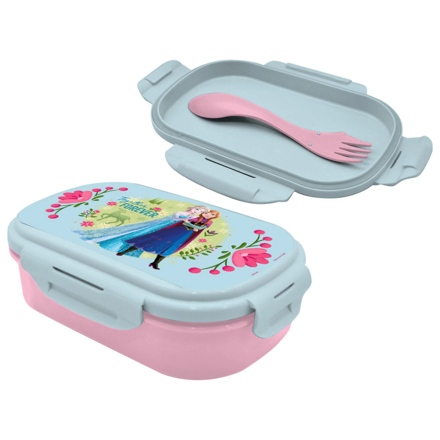 Disney Frozen Together Forever Sandwich Box und Besteck Set Produktfoto