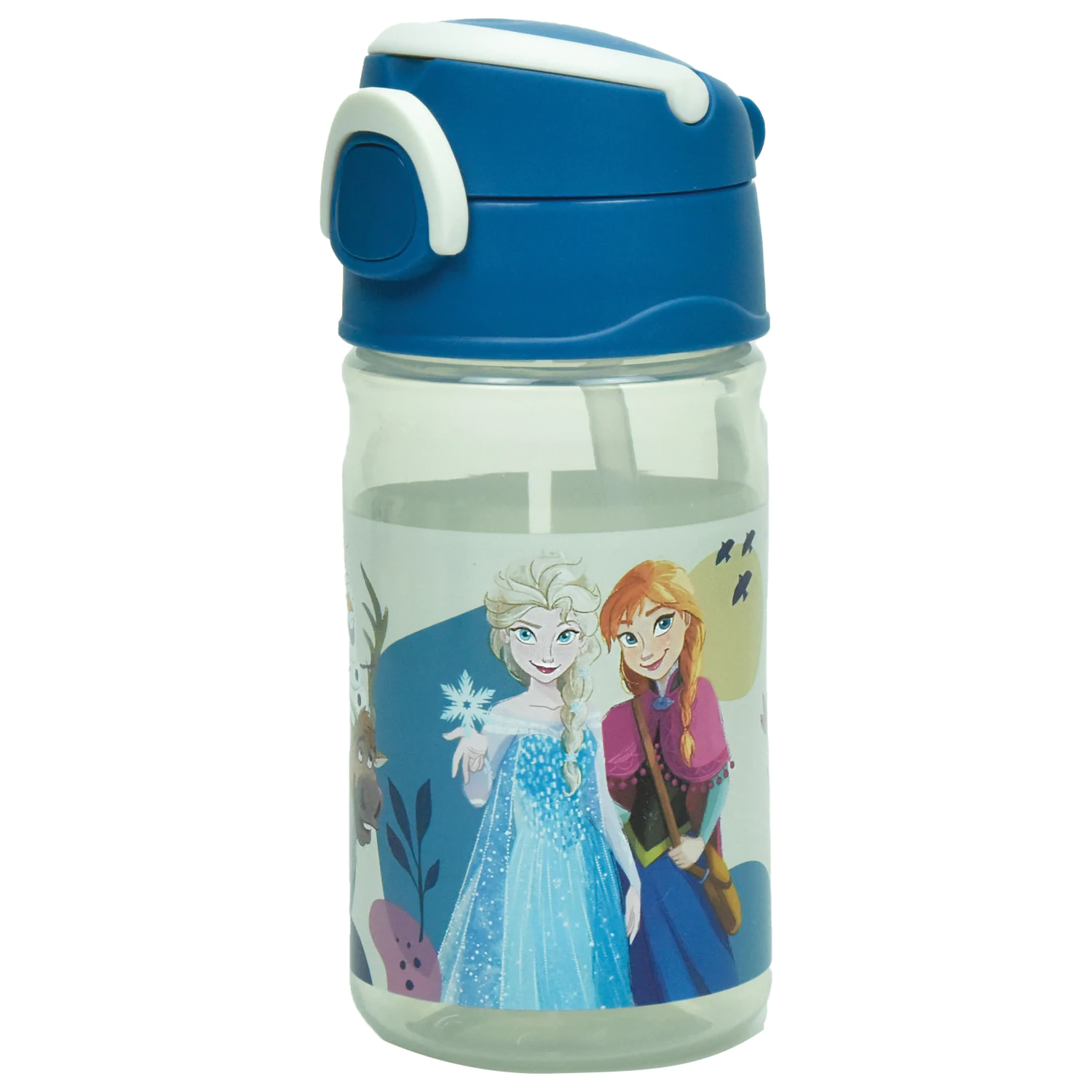 Disney Frozen Together Strohhalm-Kunststoffflasche mit Aufhänger 350 ml Produktfoto