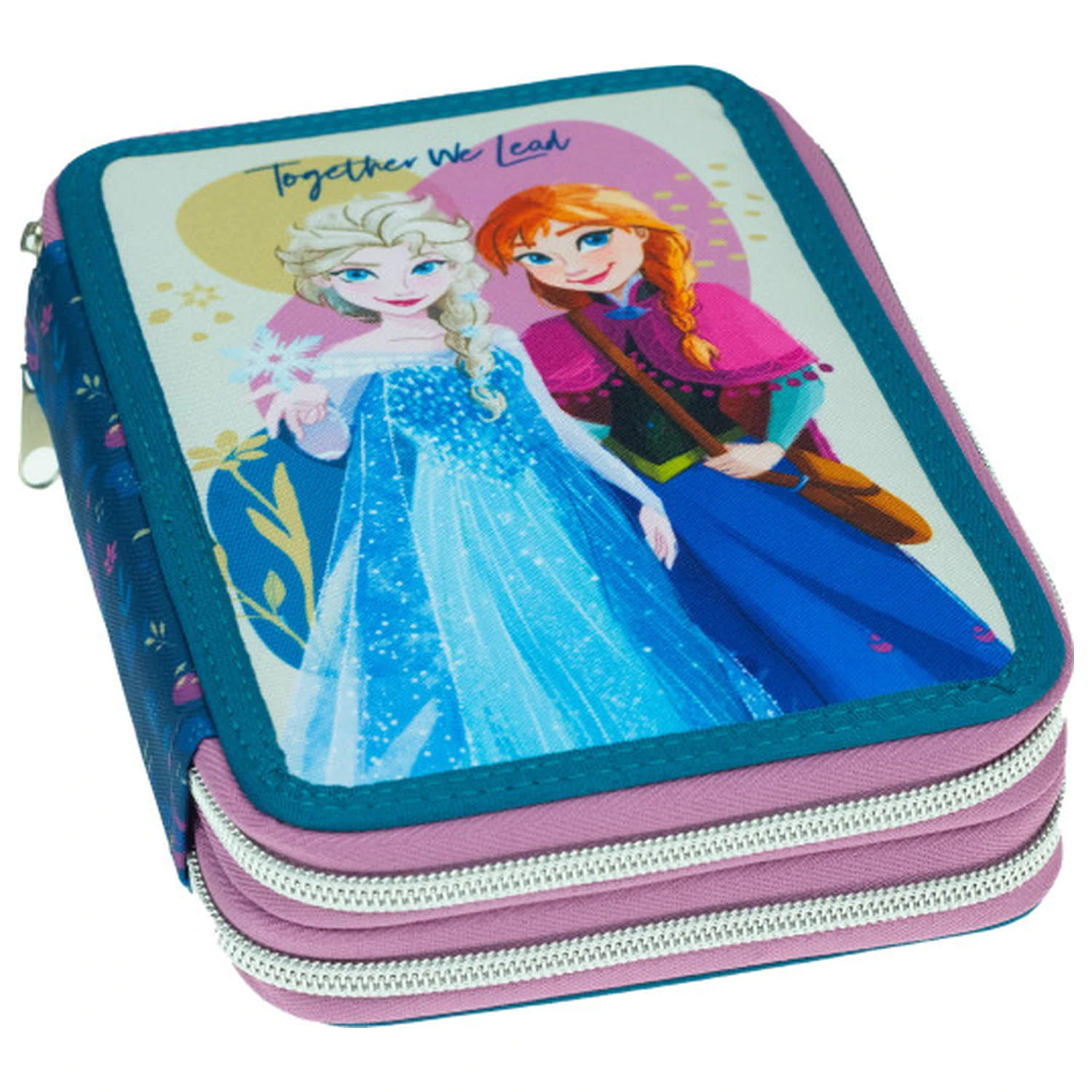 Disney Frozen Together We Lead Gefüllte 2-lagige Federtasche Produktfoto