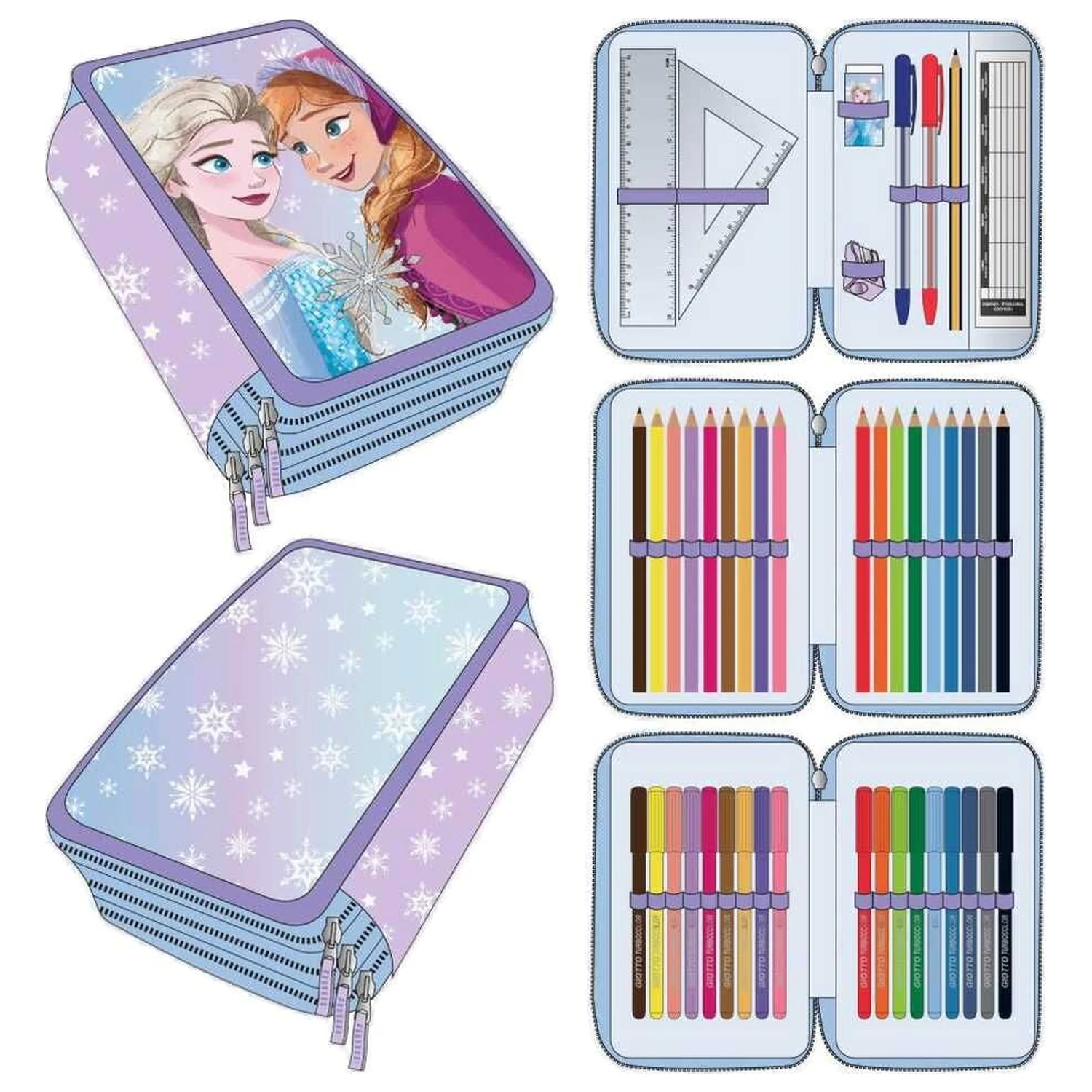 Disney Frozen Dreifach-Federtasche Produktfoto
