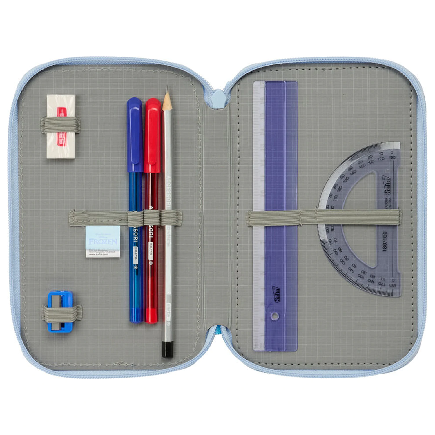 Disney Frozen dreifaches Federmäppchen 37-teilig Produktfoto