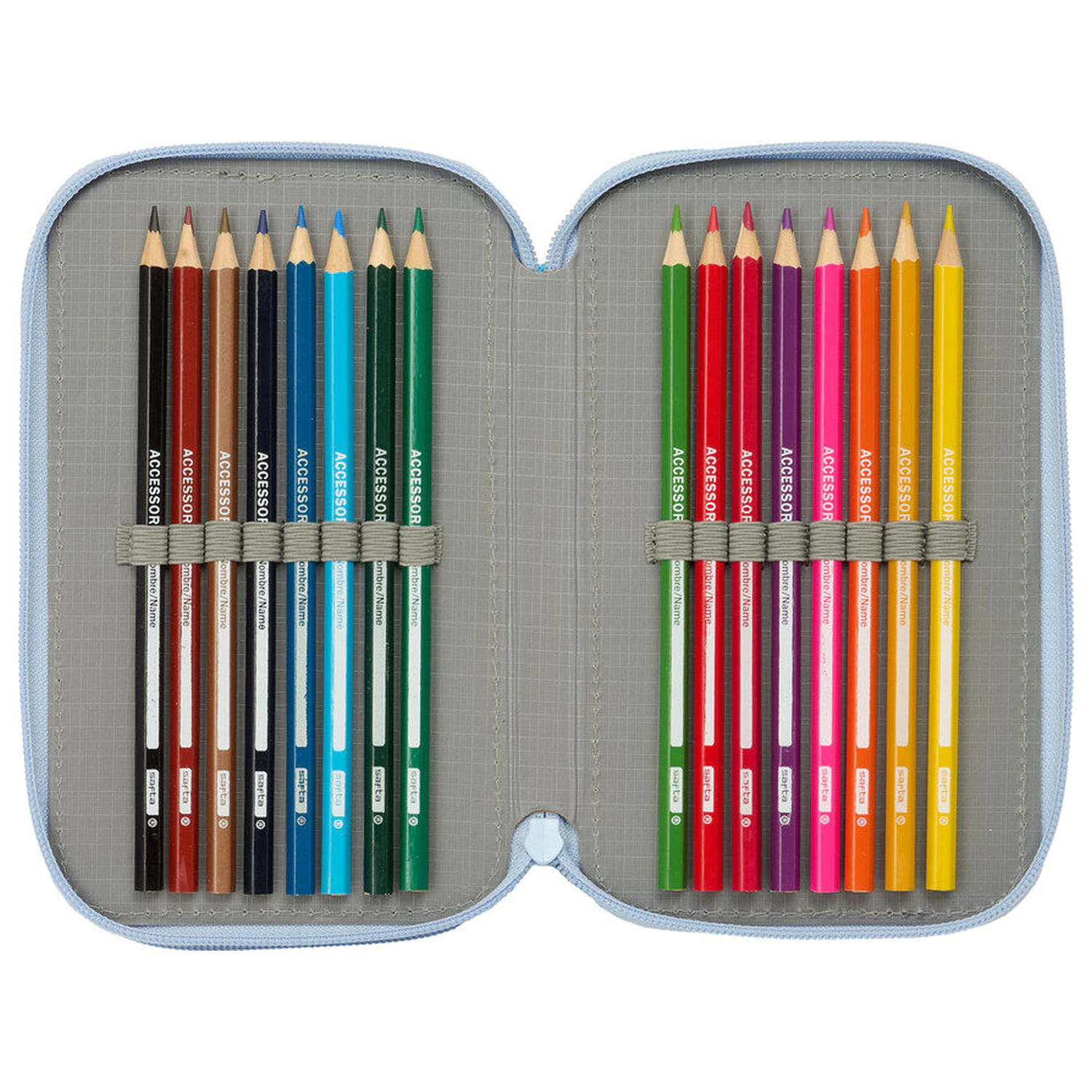 Disney Frozen dreifaches Federmäppchen 37-teilig Produktfoto