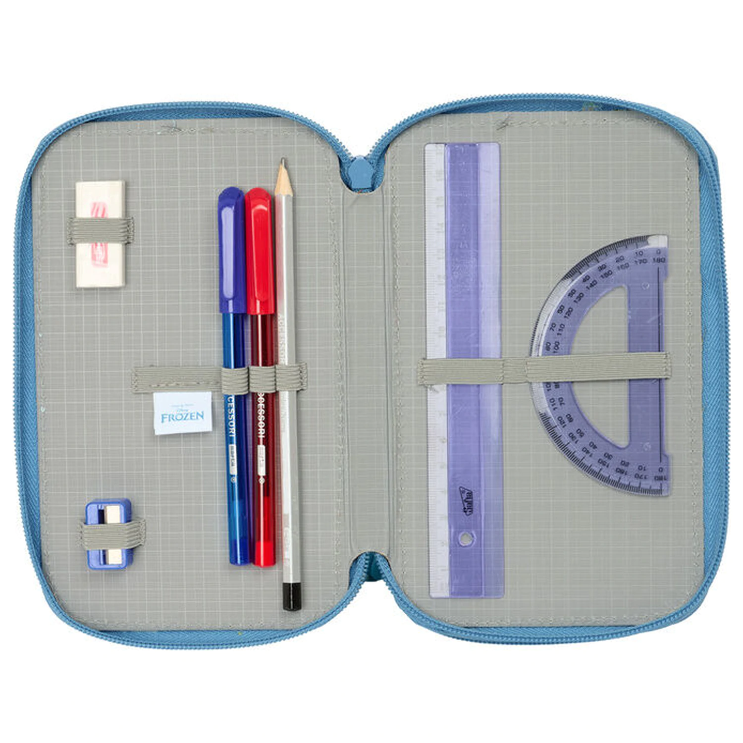 Disney Frozen Dreifach-Federmäppchen 37-teilig Produktfoto