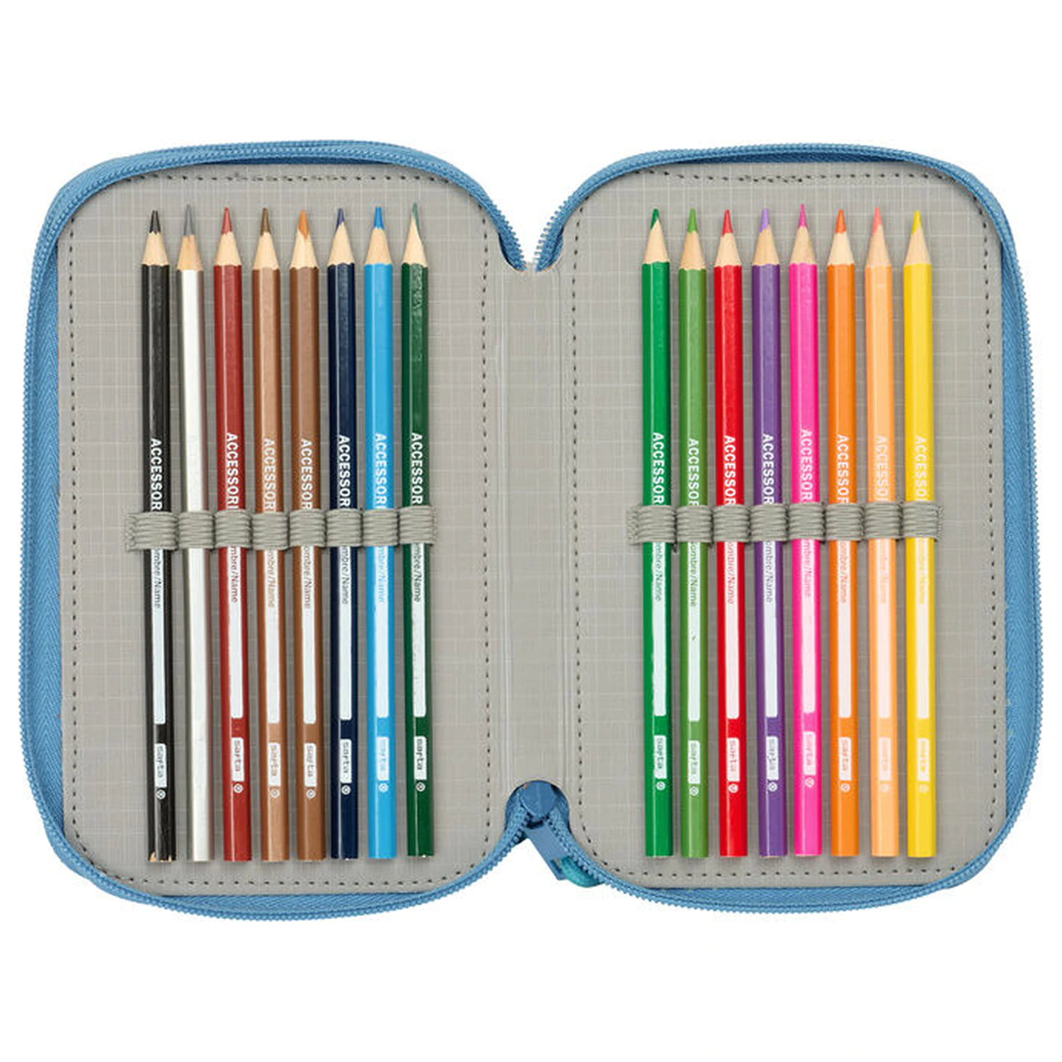 Disney Frozen Dreifach-Federmäppchen 37-teilig Produktfoto