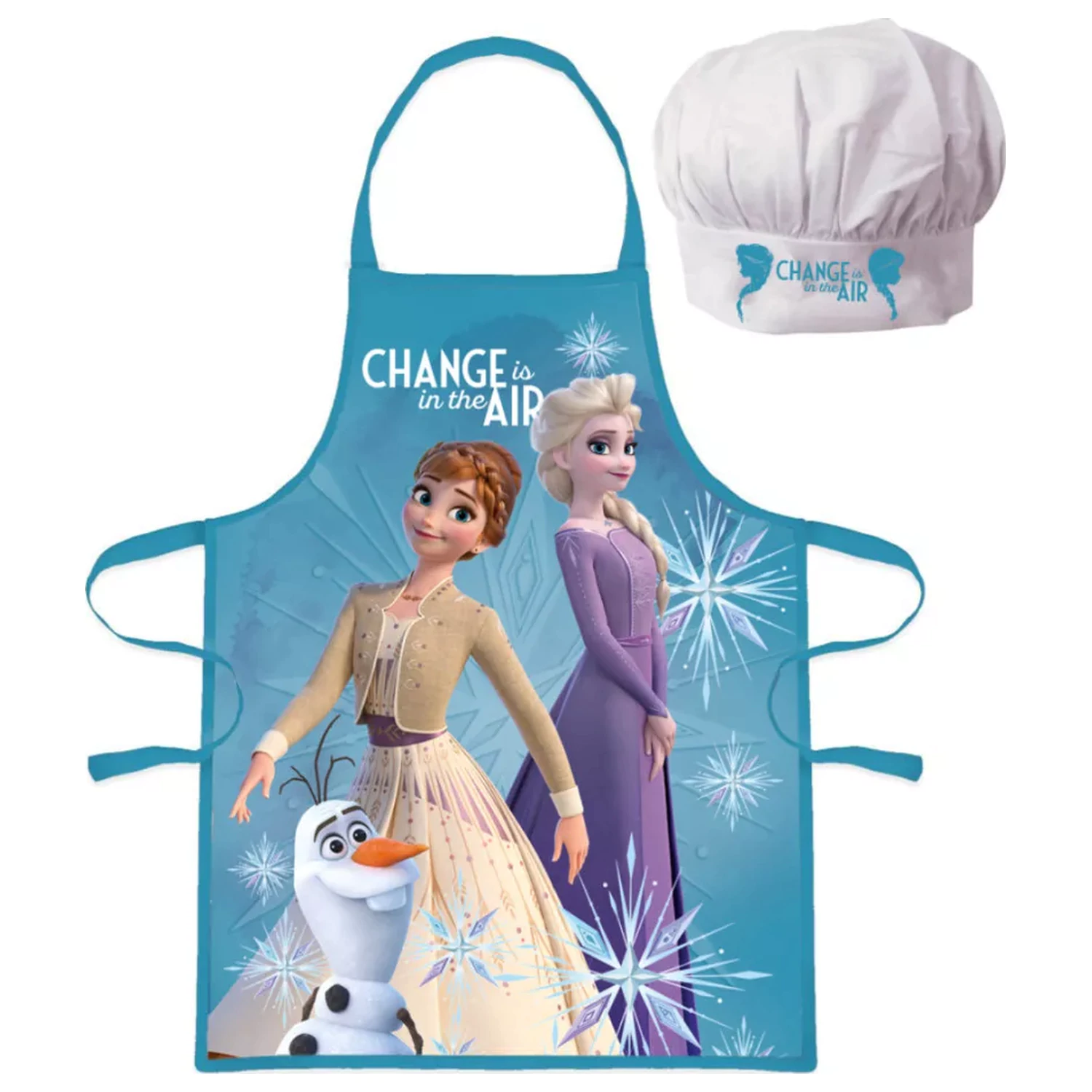 Disney Frozen White Snowflake Kinder Schürze 2-Teiliges Set Produktfoto