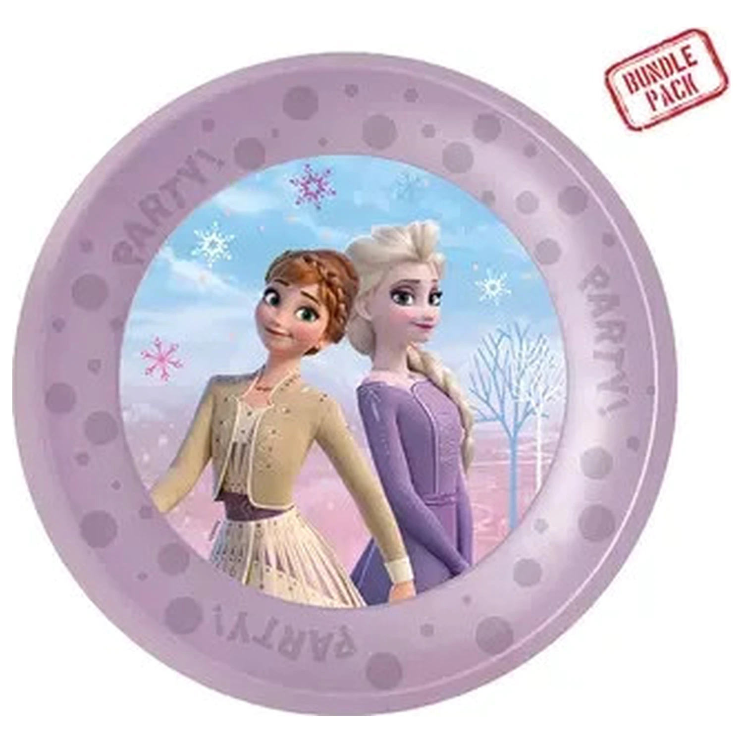 Disney Frozen Wind micro premium Kunststoff flacher Teller 4er Set 21 cm Produktfoto