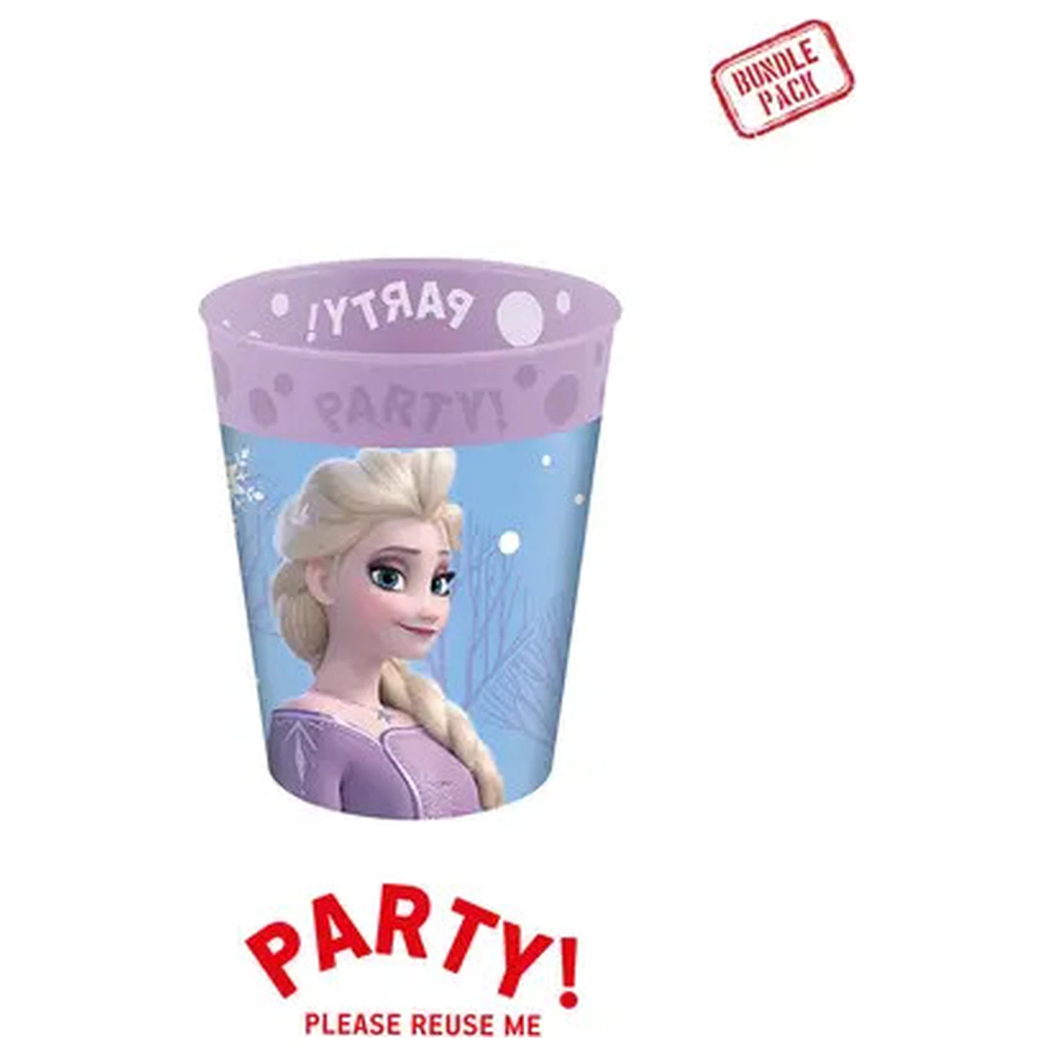 Disney Frozen Wind Micro Premium Plastik Glas Set 4 Stück 250 ml Produktfoto