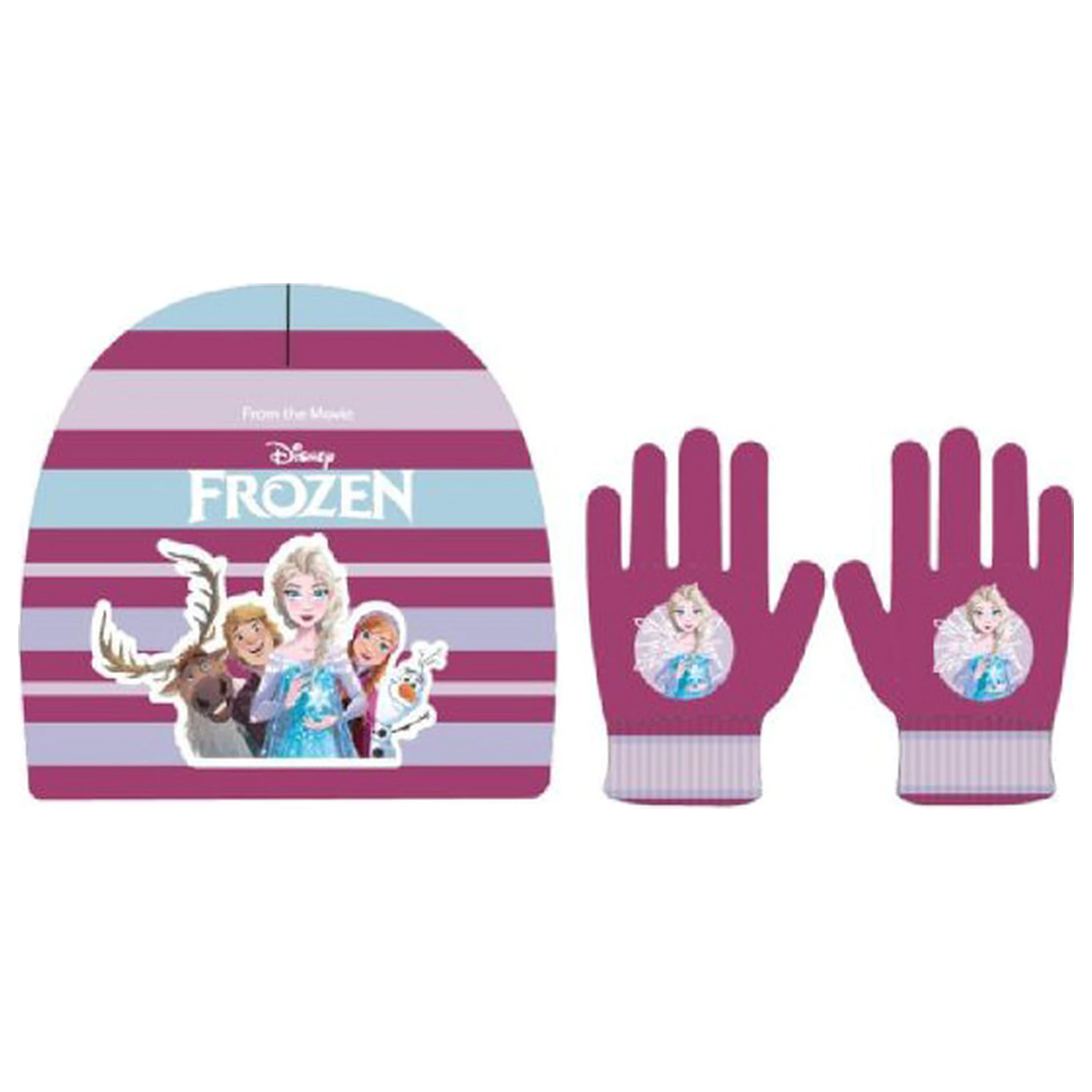 Disney Frozen Winter Kinder Mütze + Handschuhe Set Produktfoto
