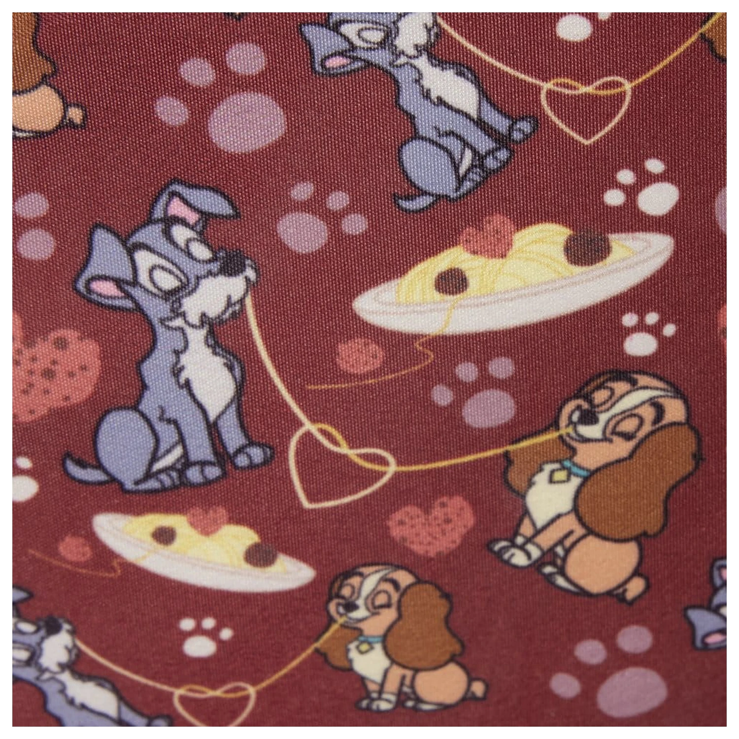 Disney by Loungefly Umhängetasche Lady & the Tramp Spaghetti Dinner Produktfoto