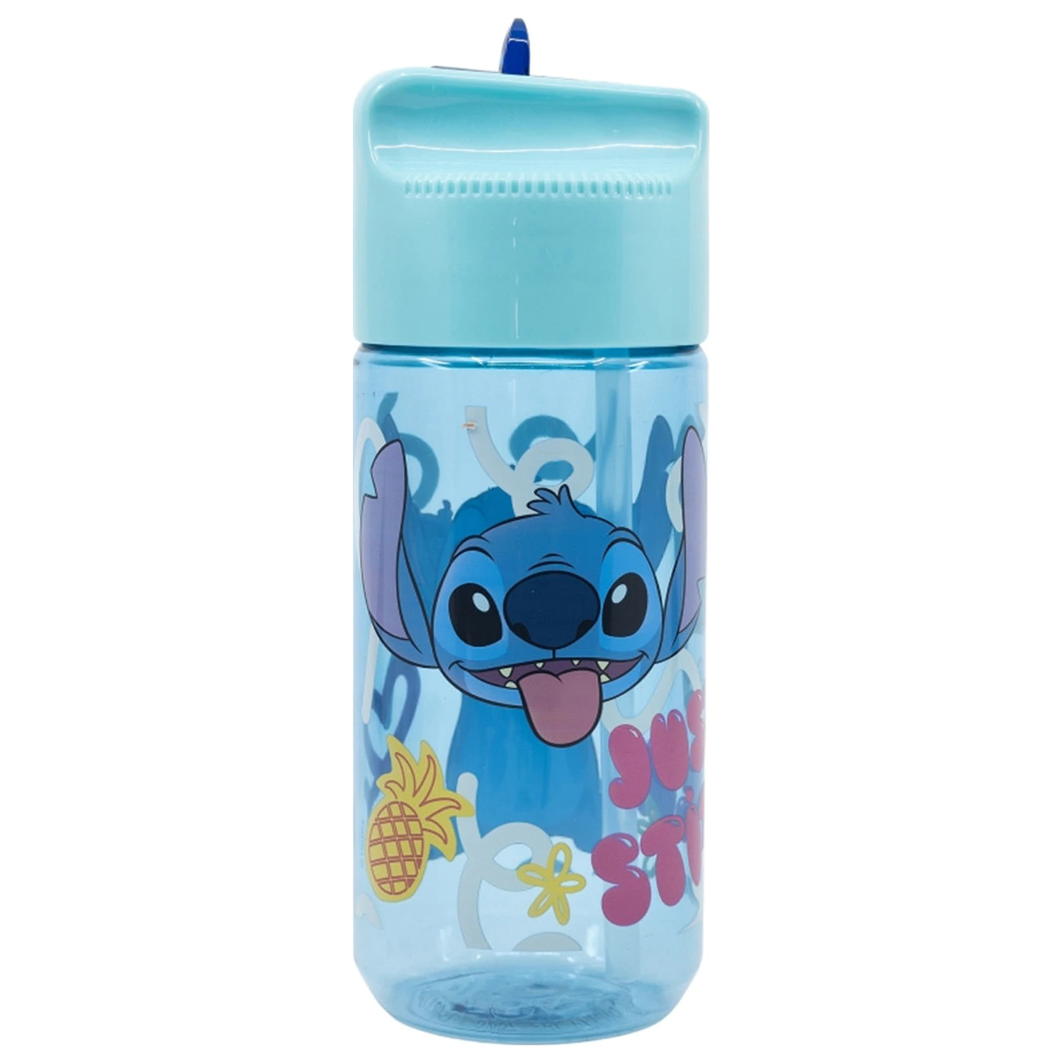 Disney Lilo and Stitch Palms Hydro Kunststoff Trinkflasche mit Strohhalm 430 ml Produktfoto