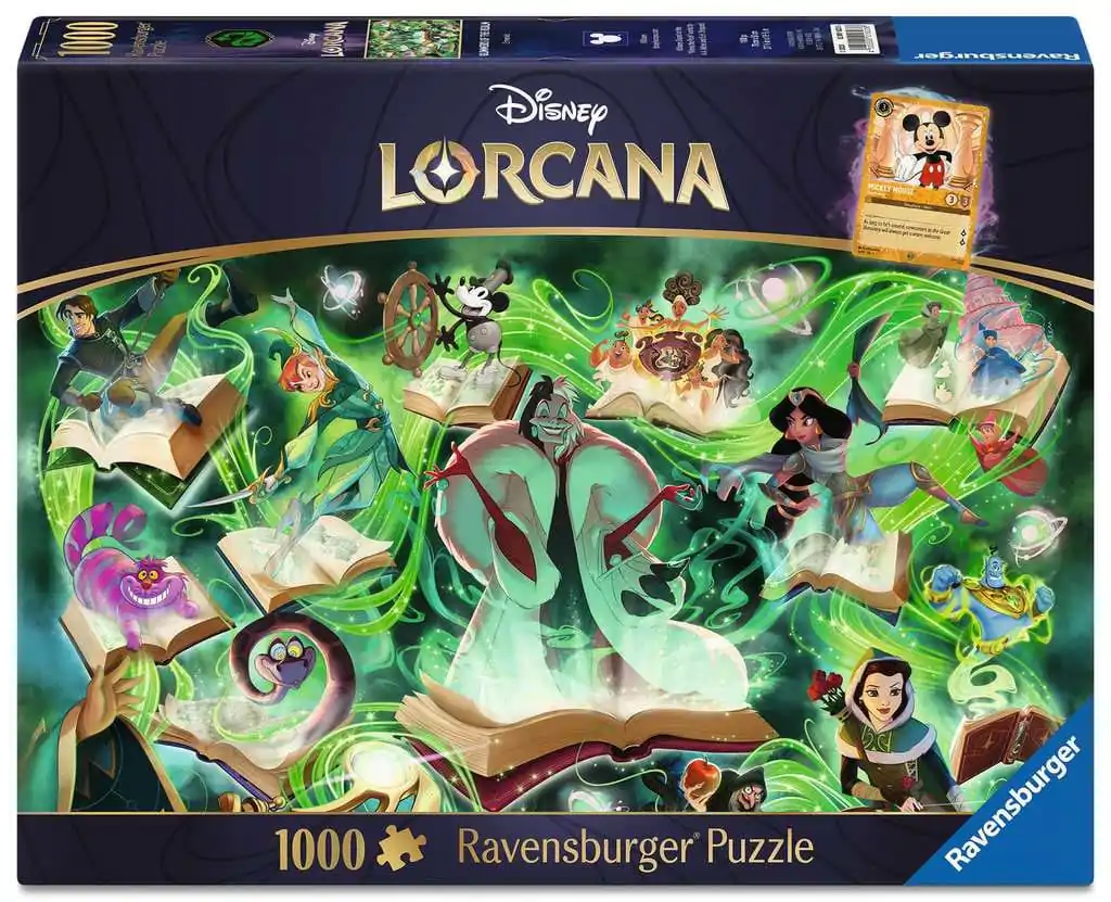 Disney Lorcana Puzzle Glimmers of the Realm: Emerald (1000 Teile) Produktfoto