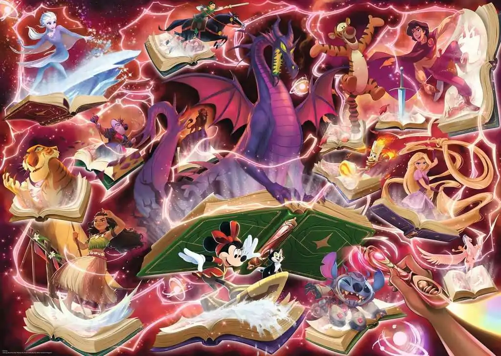 Disney Lorcana Puzzle Glimmers of the Realm: Ruby (1000 Teile) Produktfoto