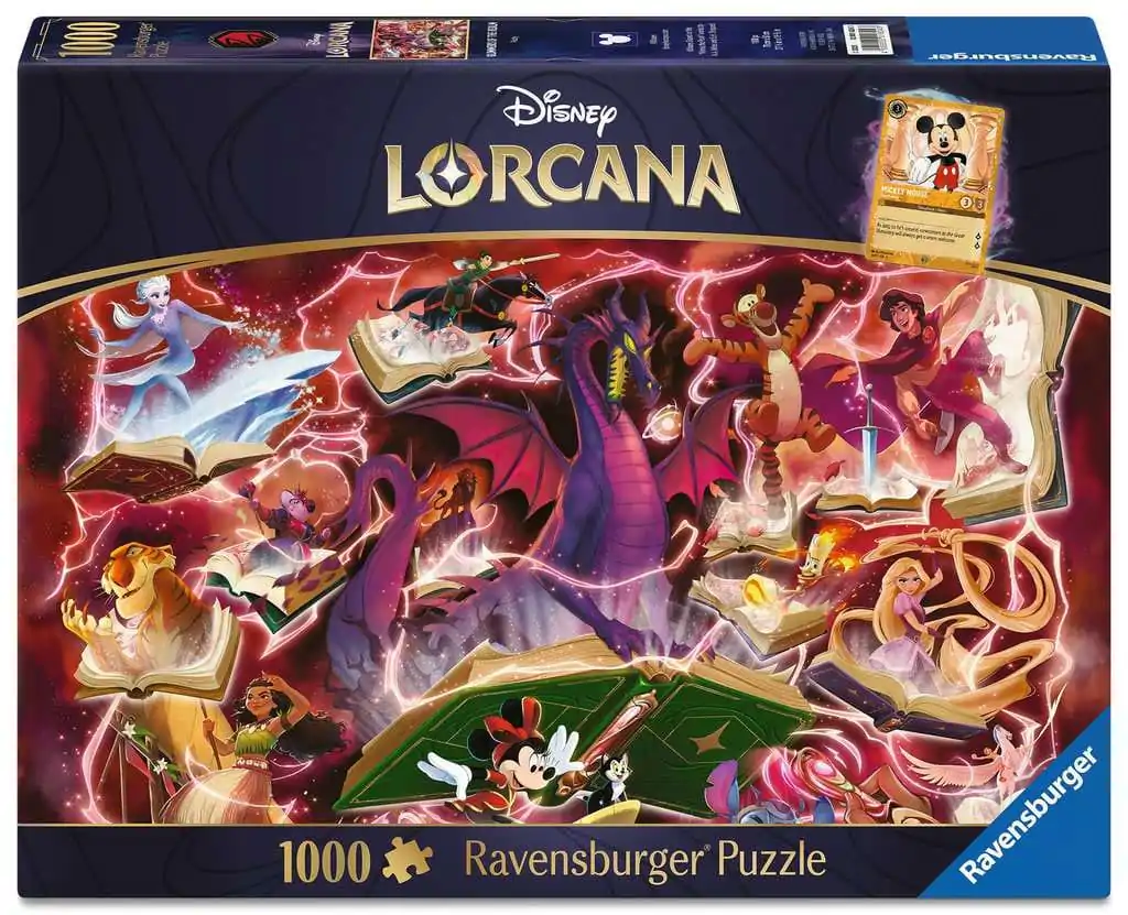 Disney Lorcana Puzzle Glimmers of the Realm: Ruby (1000 Teile) Produktfoto