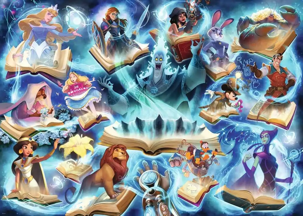 Disney Lorcana Puzzle Glimmers of the Realm: Sapphire (1000 Teile) Produktfoto