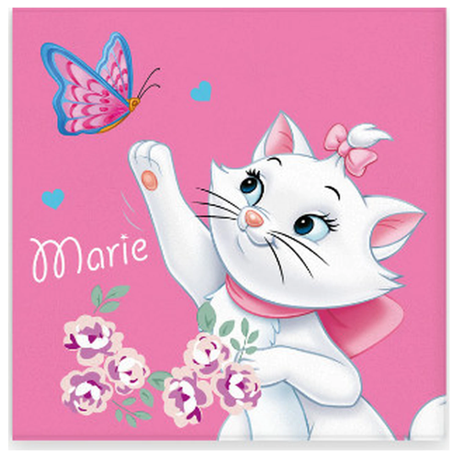 Disney Marie Cat Butterfly Handtuch, Gesichtstuch, Handtuch Produktfoto