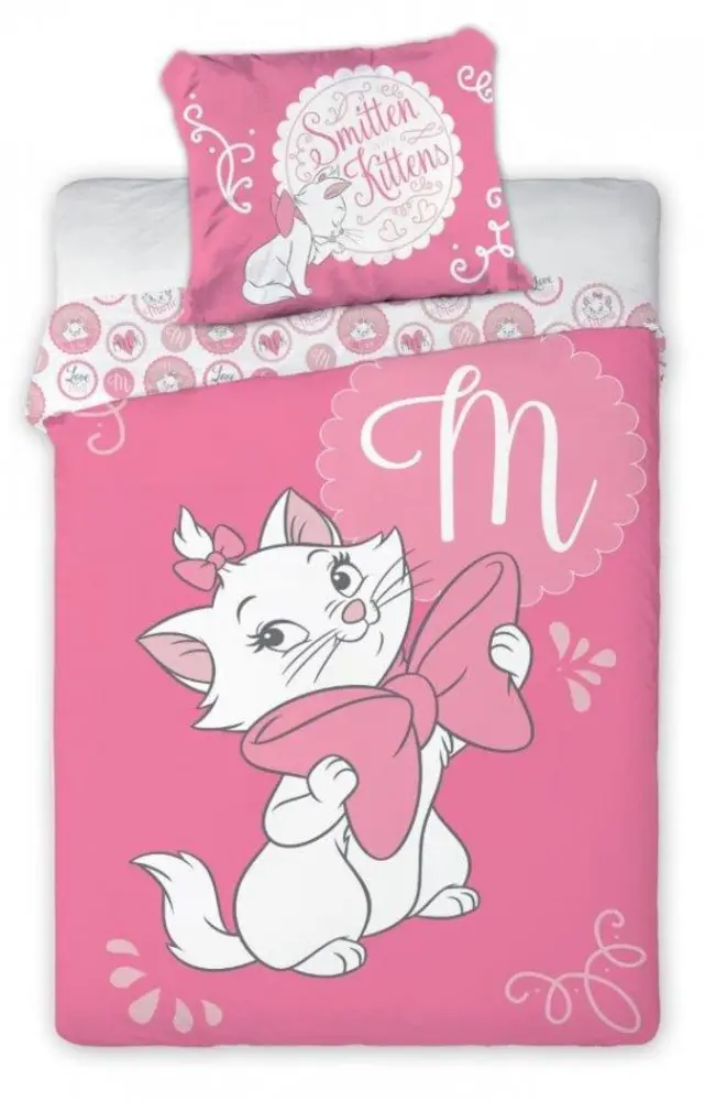 Disney Marie Cica Kinderbettdecke 100×135cm, 40×60 cm Produktfoto