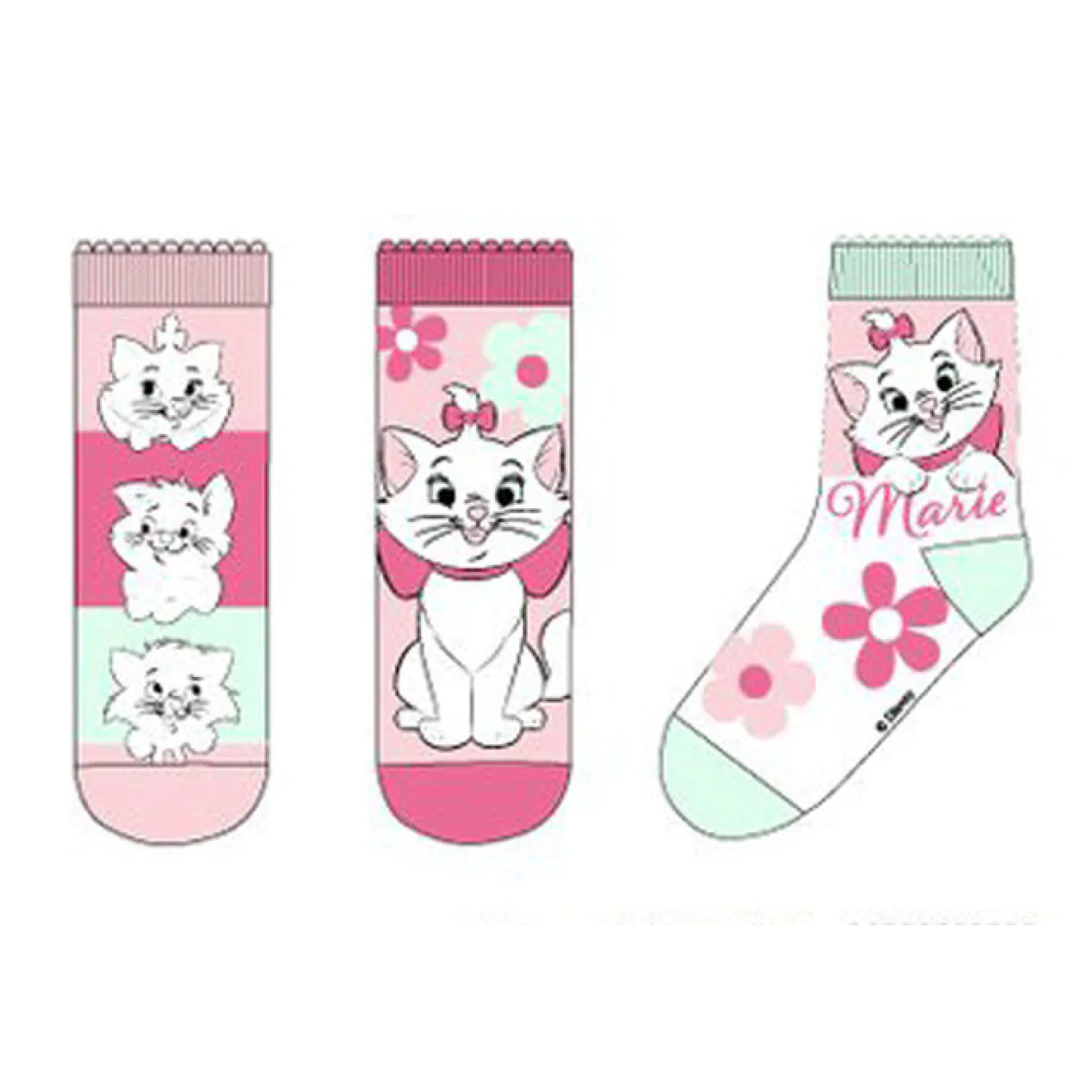 Disney Marie Fancy Pink Kinder Socken 27/30 Produktfoto