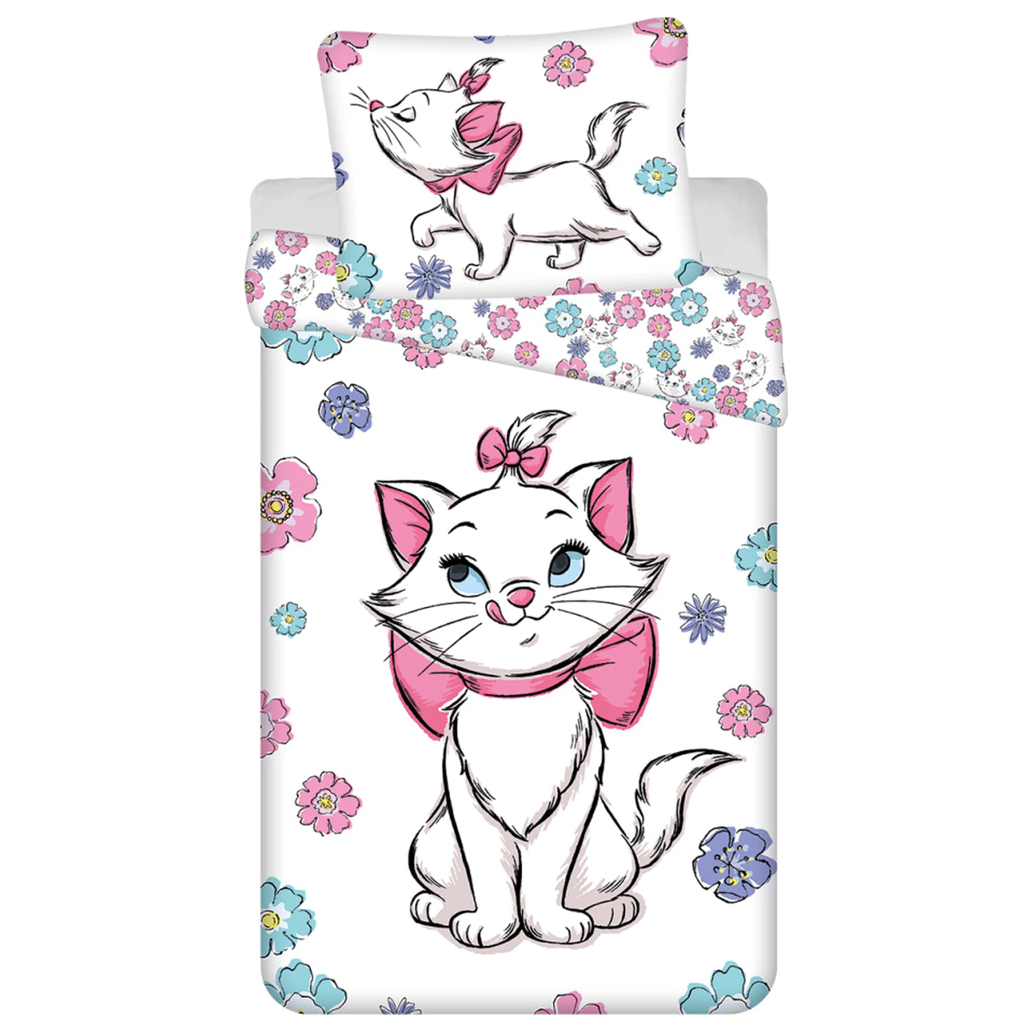 Disney Marie Blumen Bettbezug Produktfoto