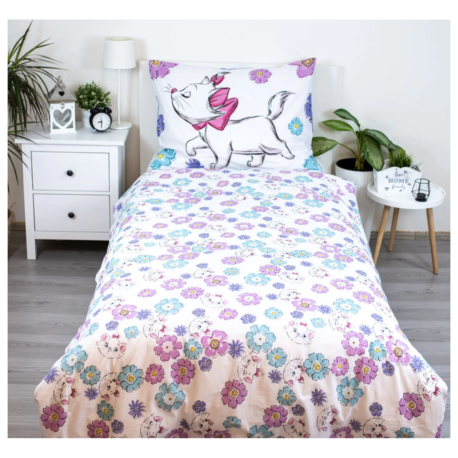 Disney Marie Blumen Bettbezug Produktfoto