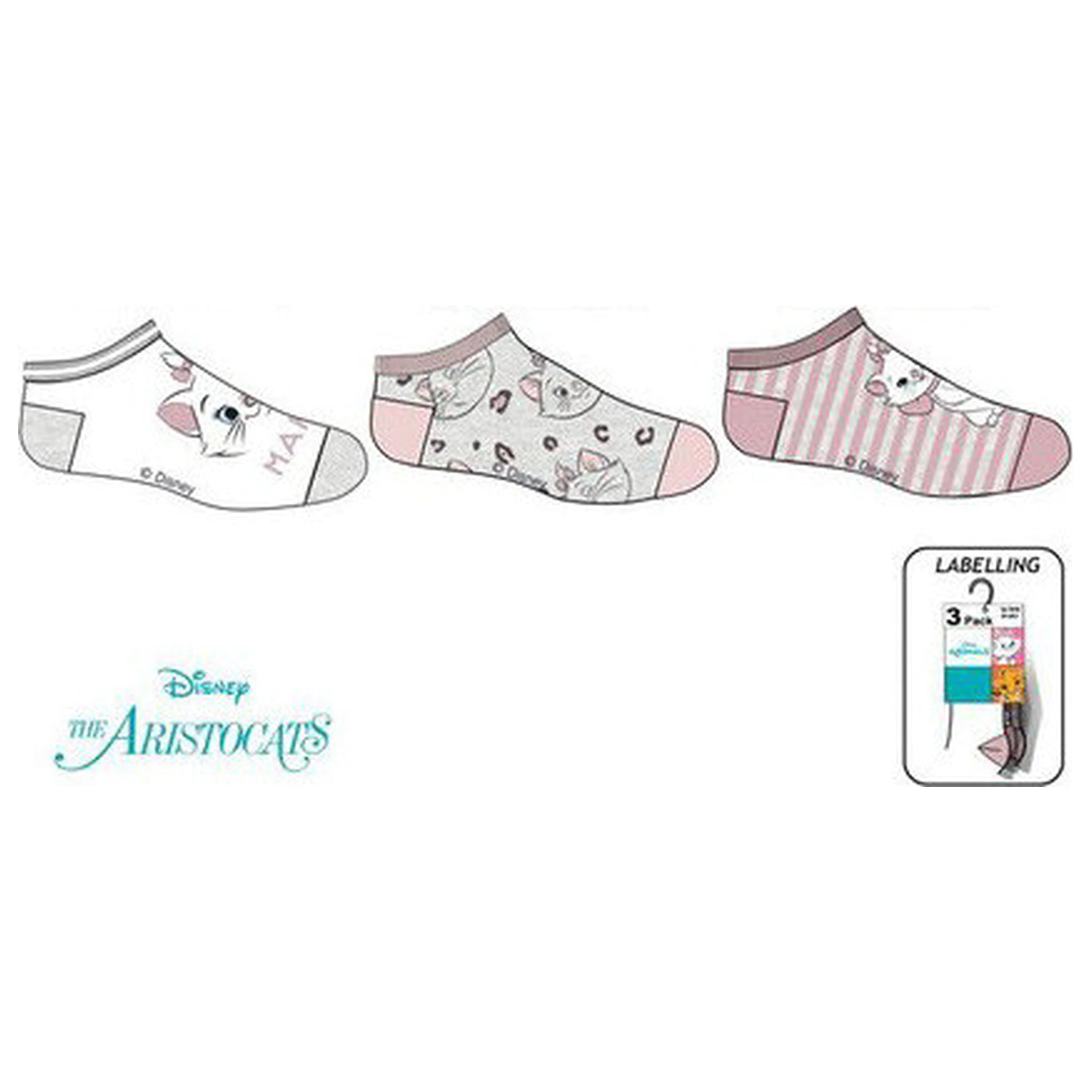 Disney Marie Meowgical Pink Kinder Geheim Socken 31/34 Produktfoto